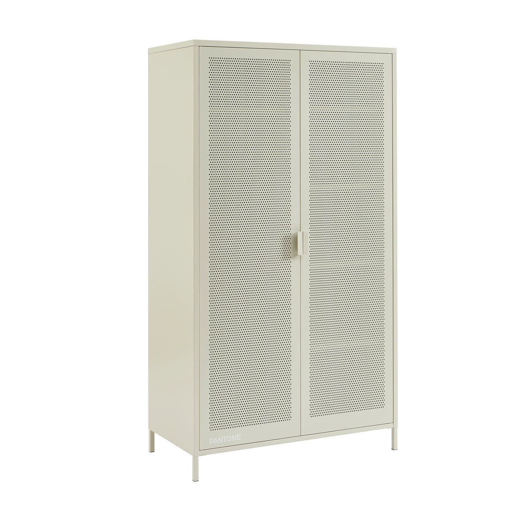 PANTONE® Metal 2-Door Wardrobe – Sand