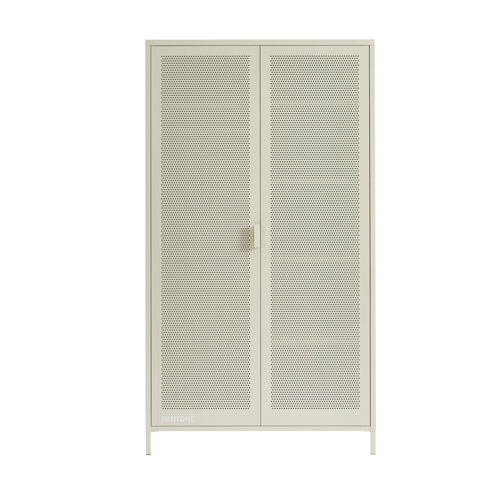PANTONE® Metal 2-Door Wardrobe – Sand