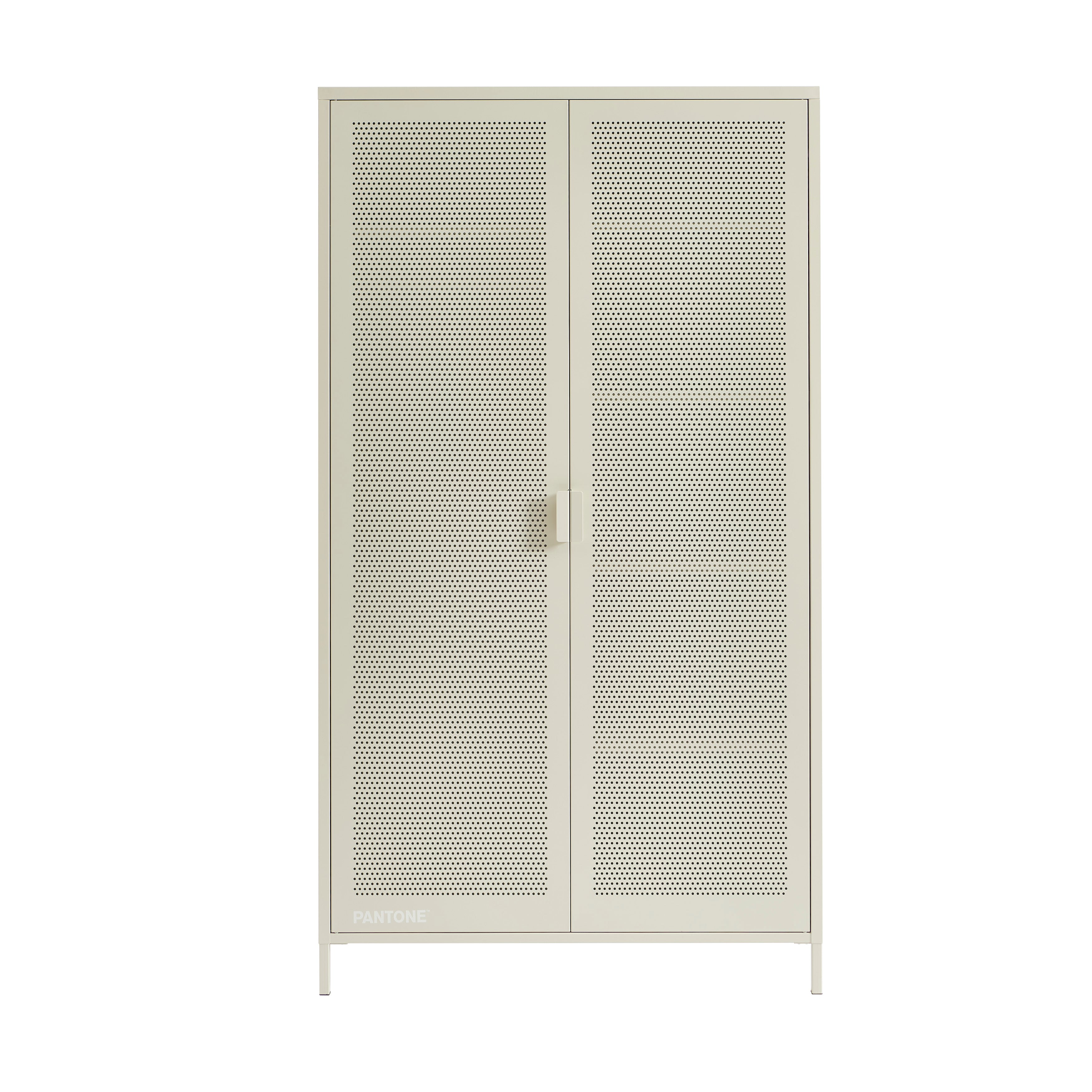 PANTONE® Metal 2-Door Wardrobe – Sand