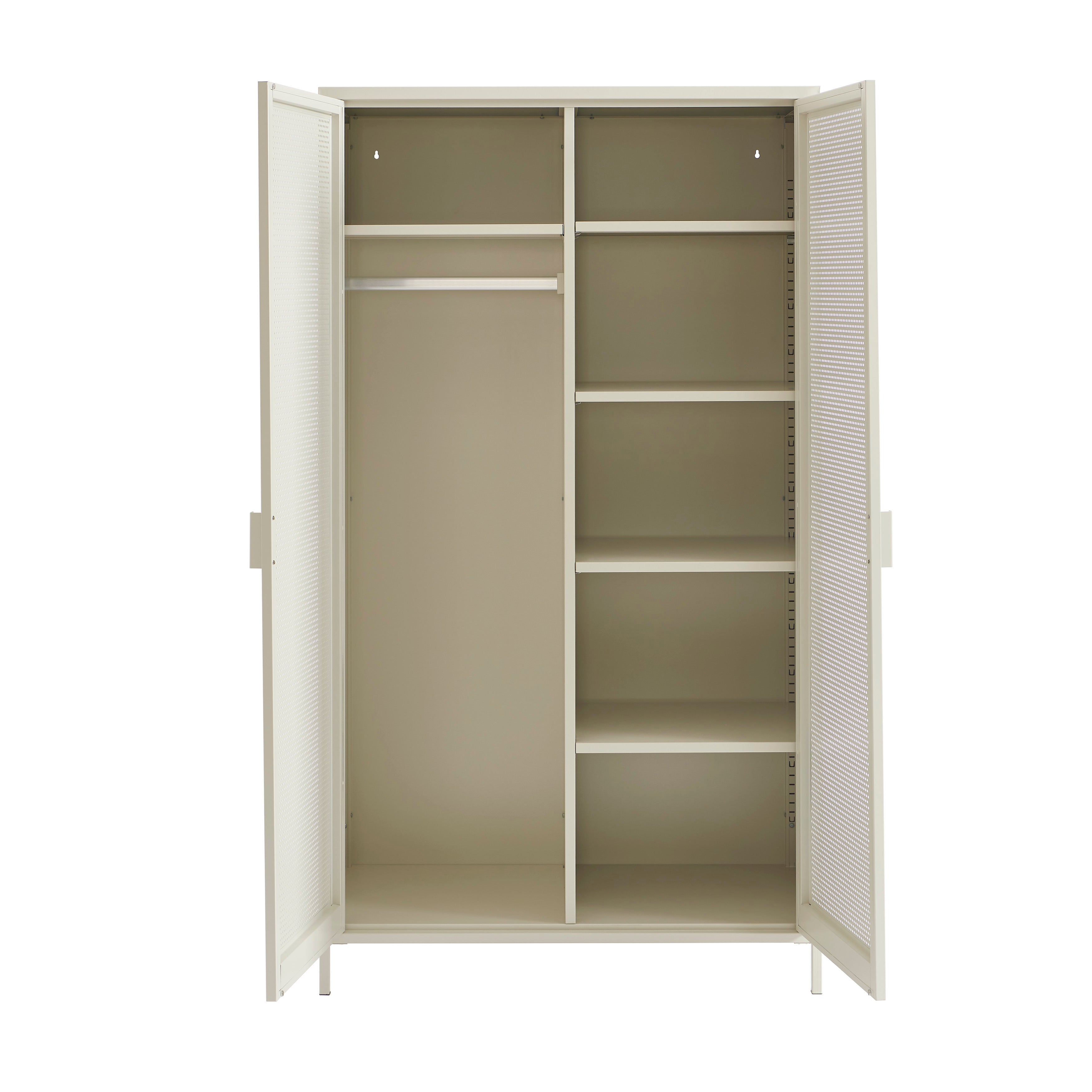 PANTONE® Metal 2-Door Wardrobe – Sand