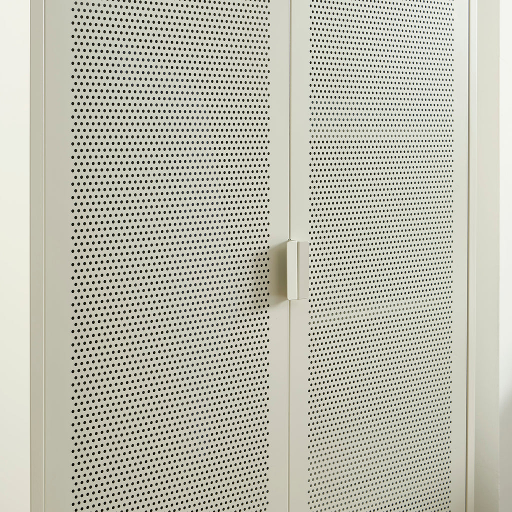 PANTONE® Metal 2-Door Wardrobe – Sand