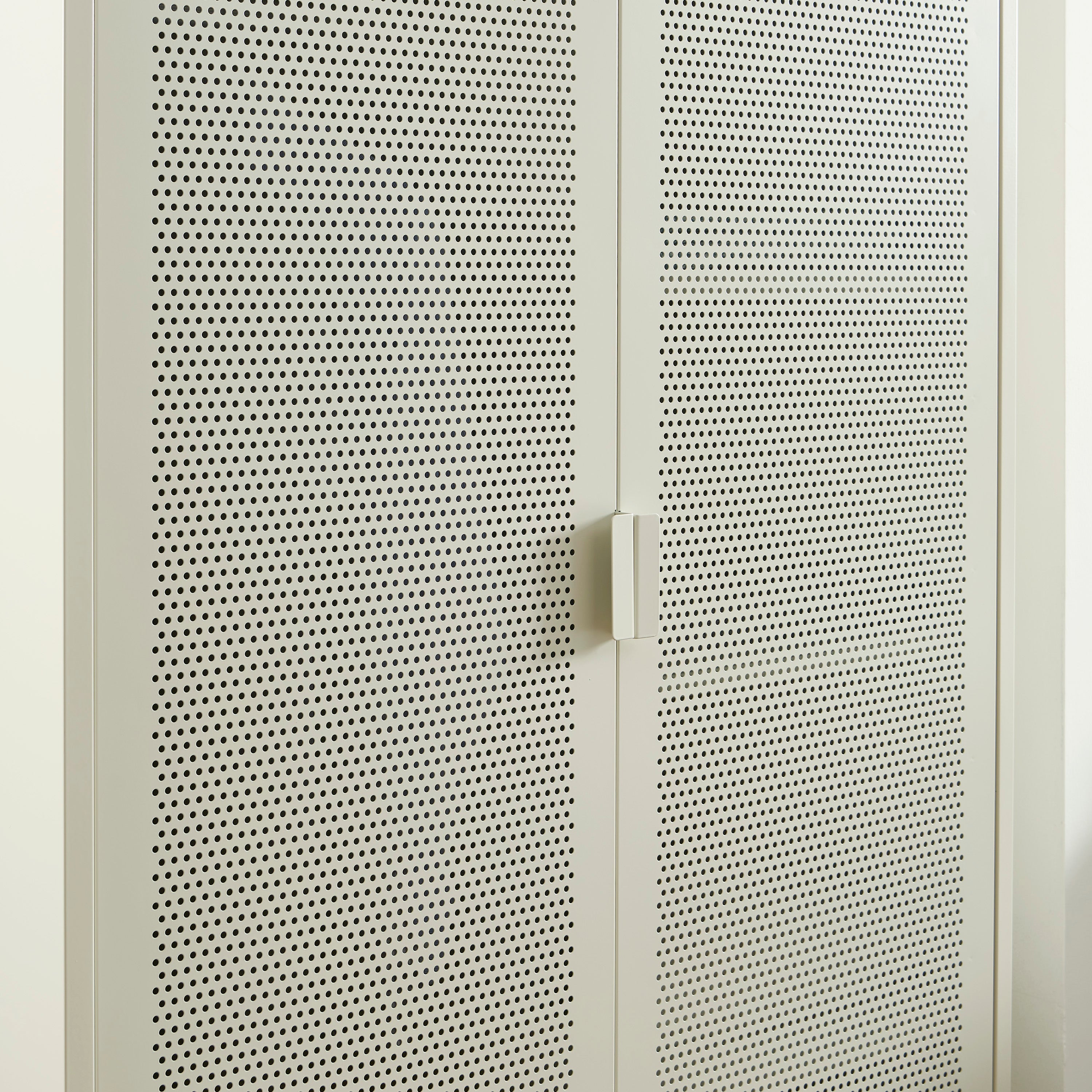 PANTONE® Metal 2-Door Wardrobe – Sand