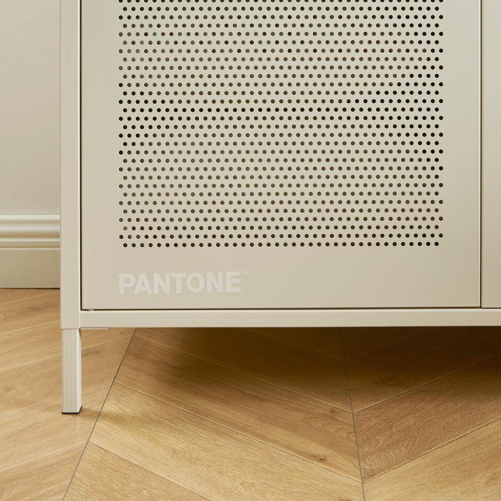 PANTONE® Metal 2-Door Wardrobe – Sand
