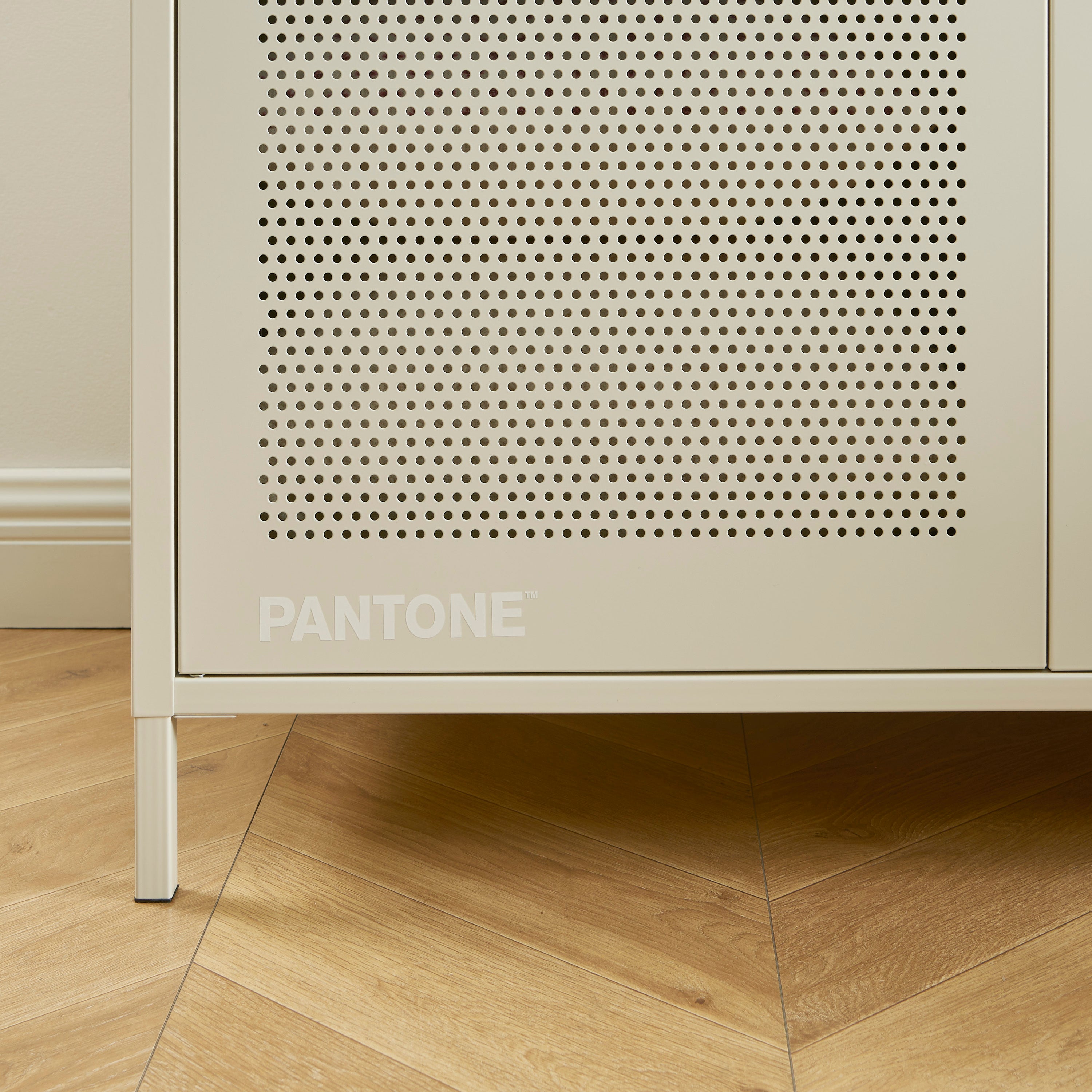 PANTONE® Metal 2-Door Wardrobe – Sand