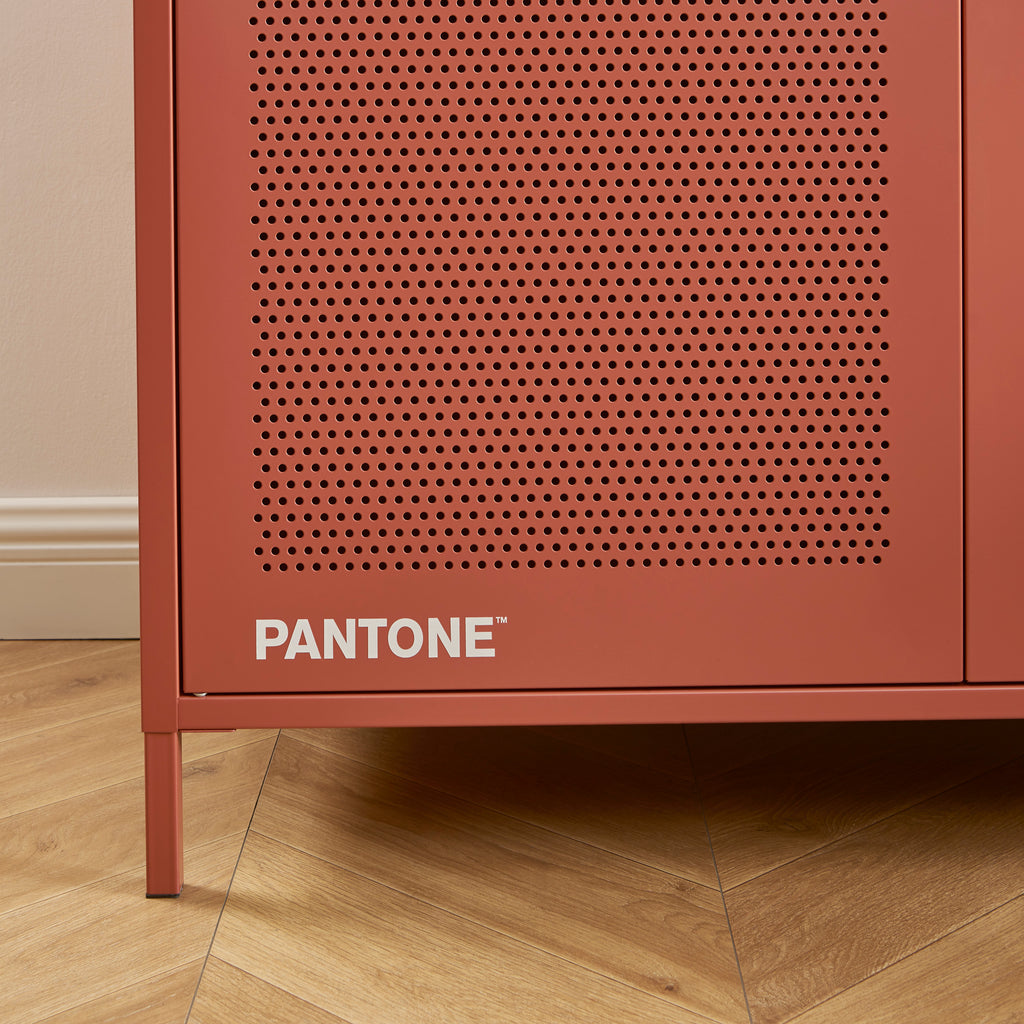 PANTONE® Metal 2-Door Wardrobe – Terracotta