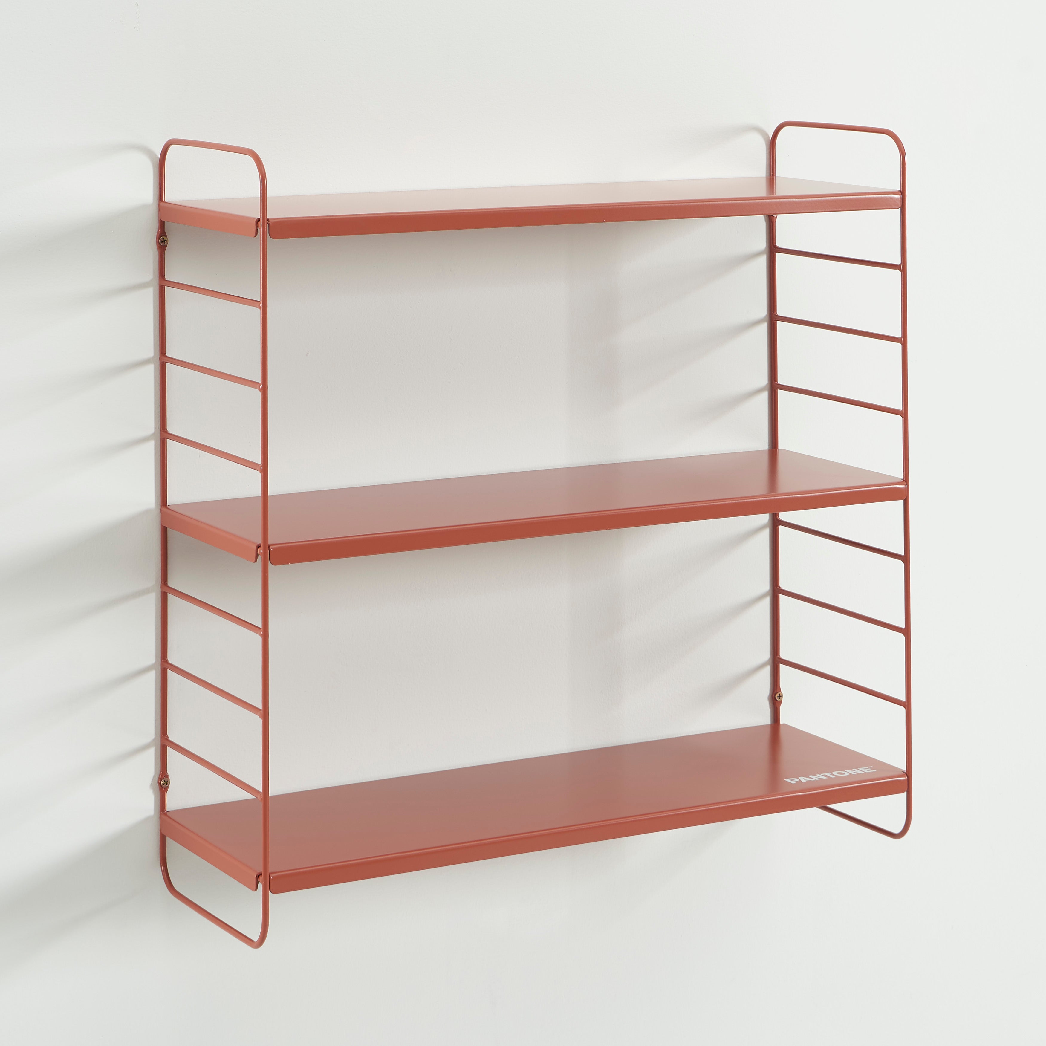 PANTONE® Metal 3-Tier Wall Shelf – Terracotta