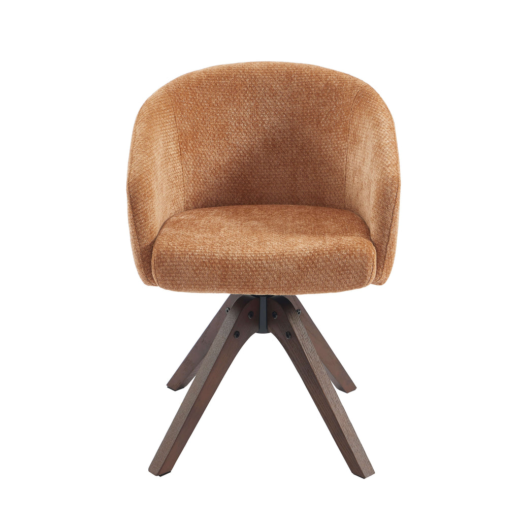 PAOLA Dining Chair Chenille - Terracotta