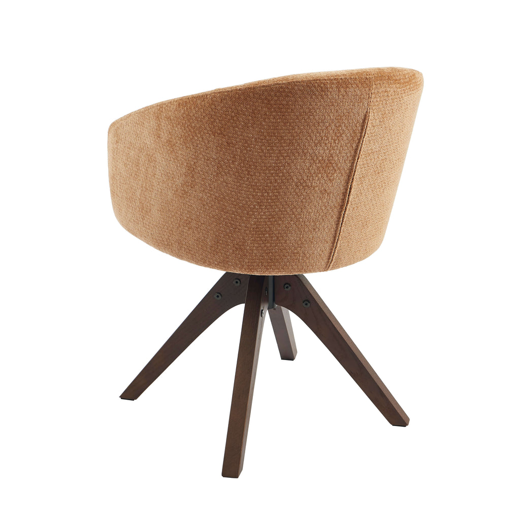 PAOLA Dining Chair Chenille - Terracotta