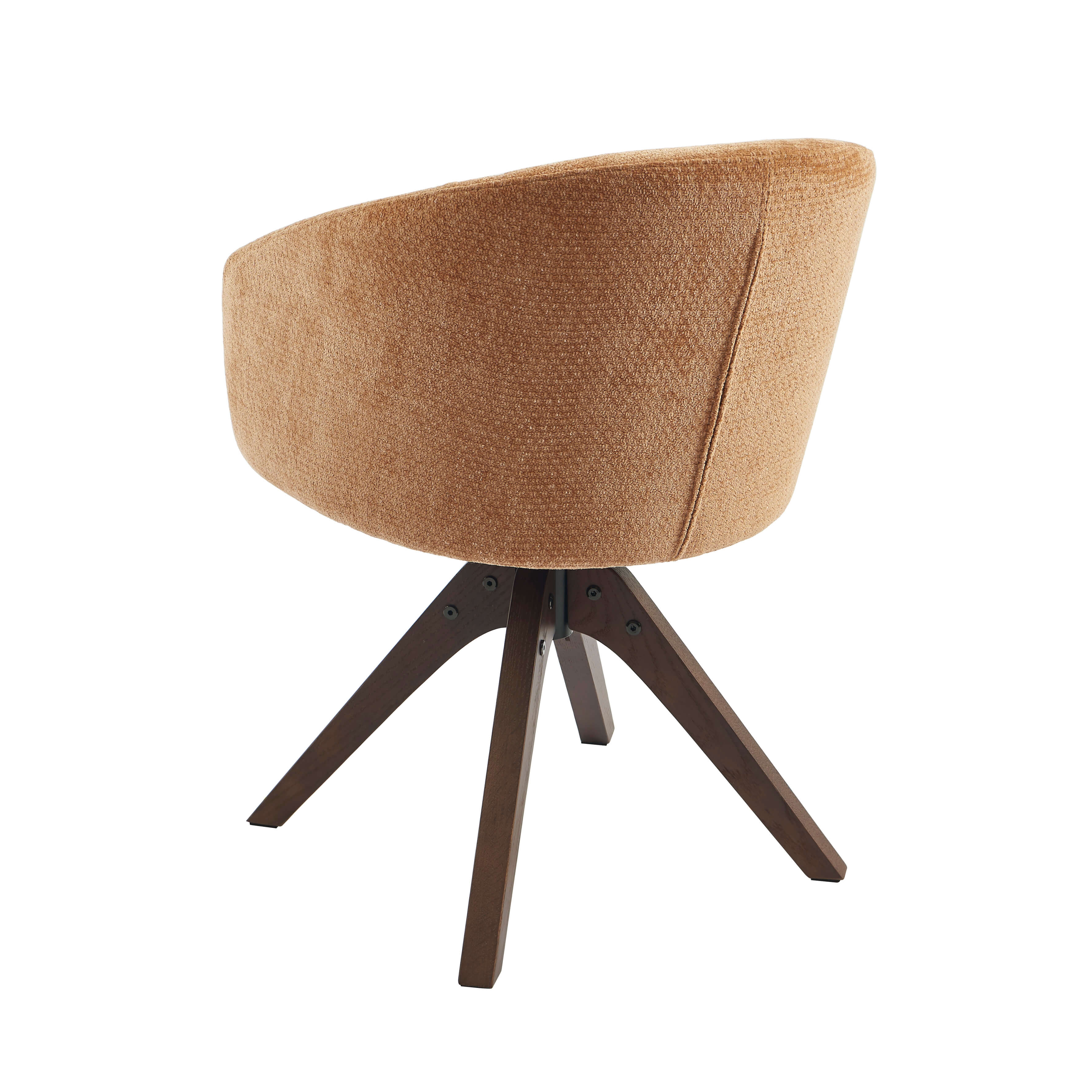 PAOLA Dining Chair Chenille - Terracotta