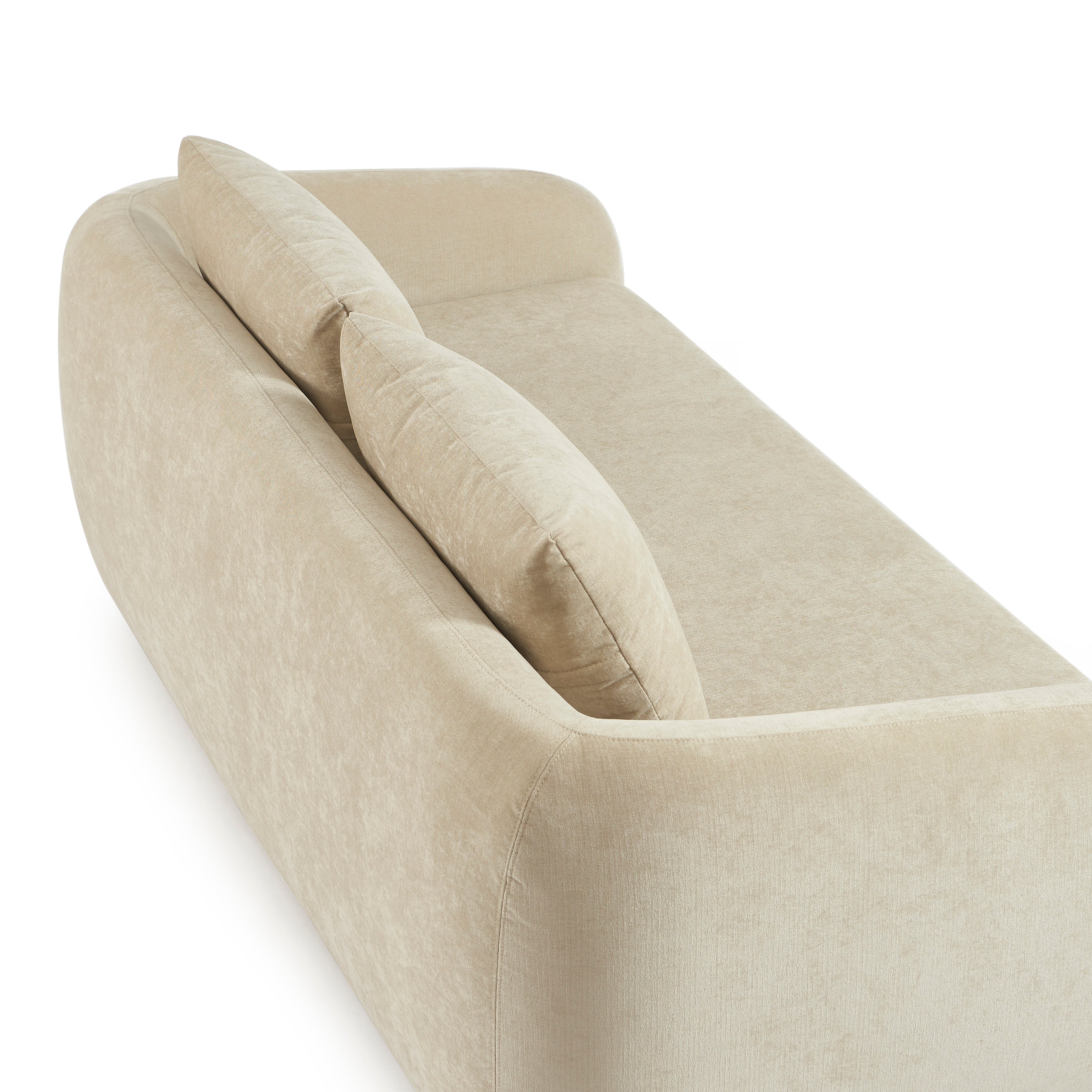 PAZ Fabric Straight Sofa – Greige