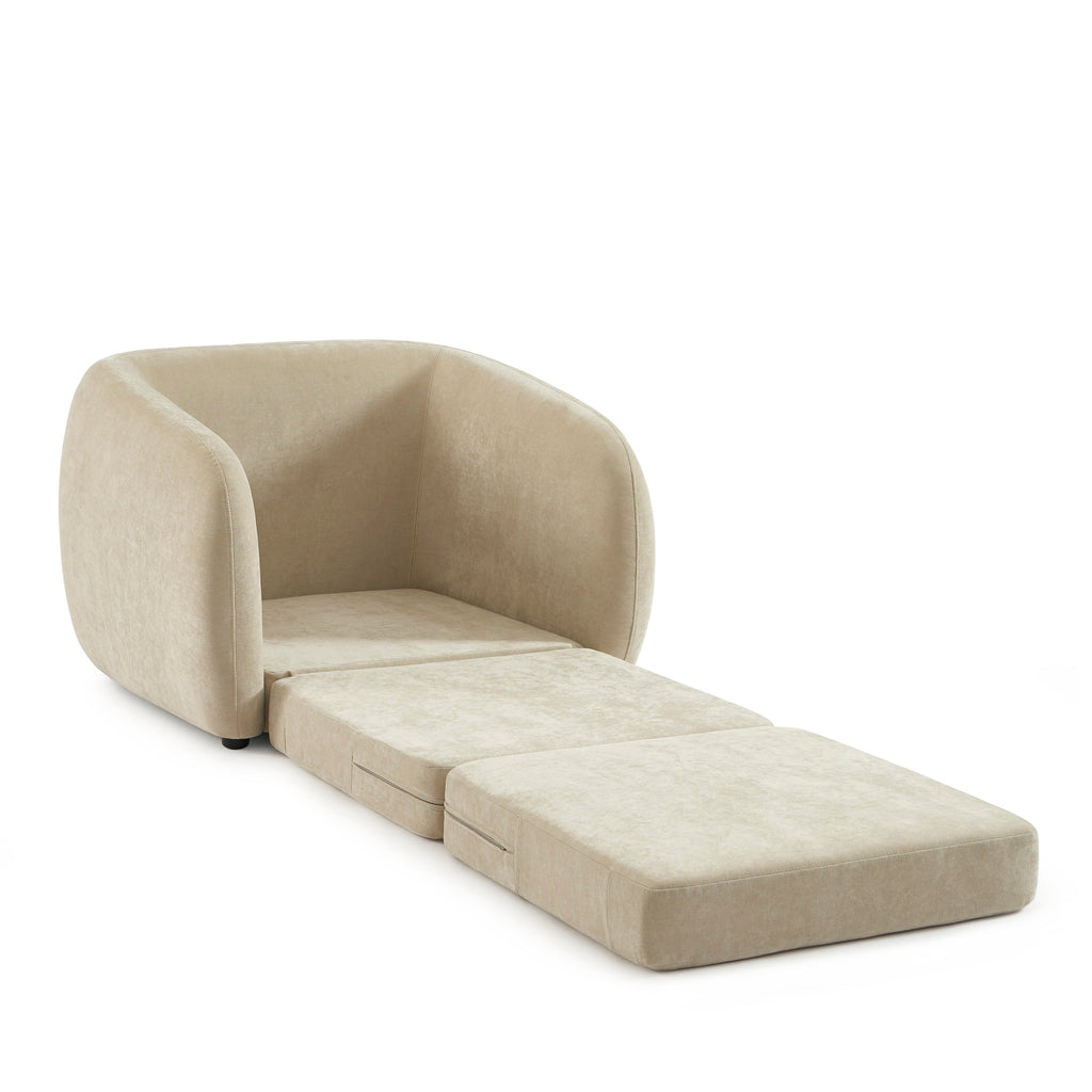 PAZ Fabric Accent Armchair – Greige
