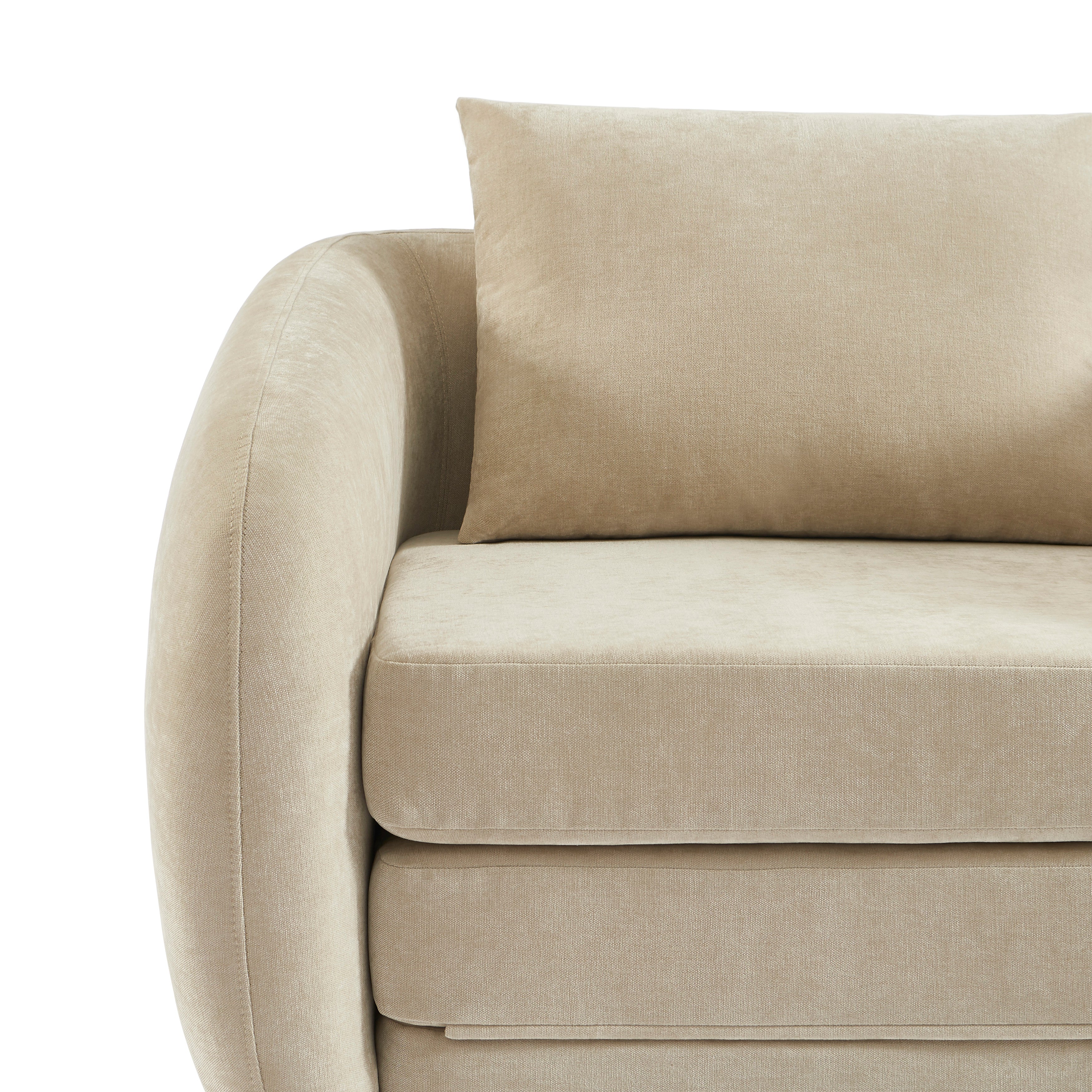 PAZ Fabric Accent Armchair – Greige