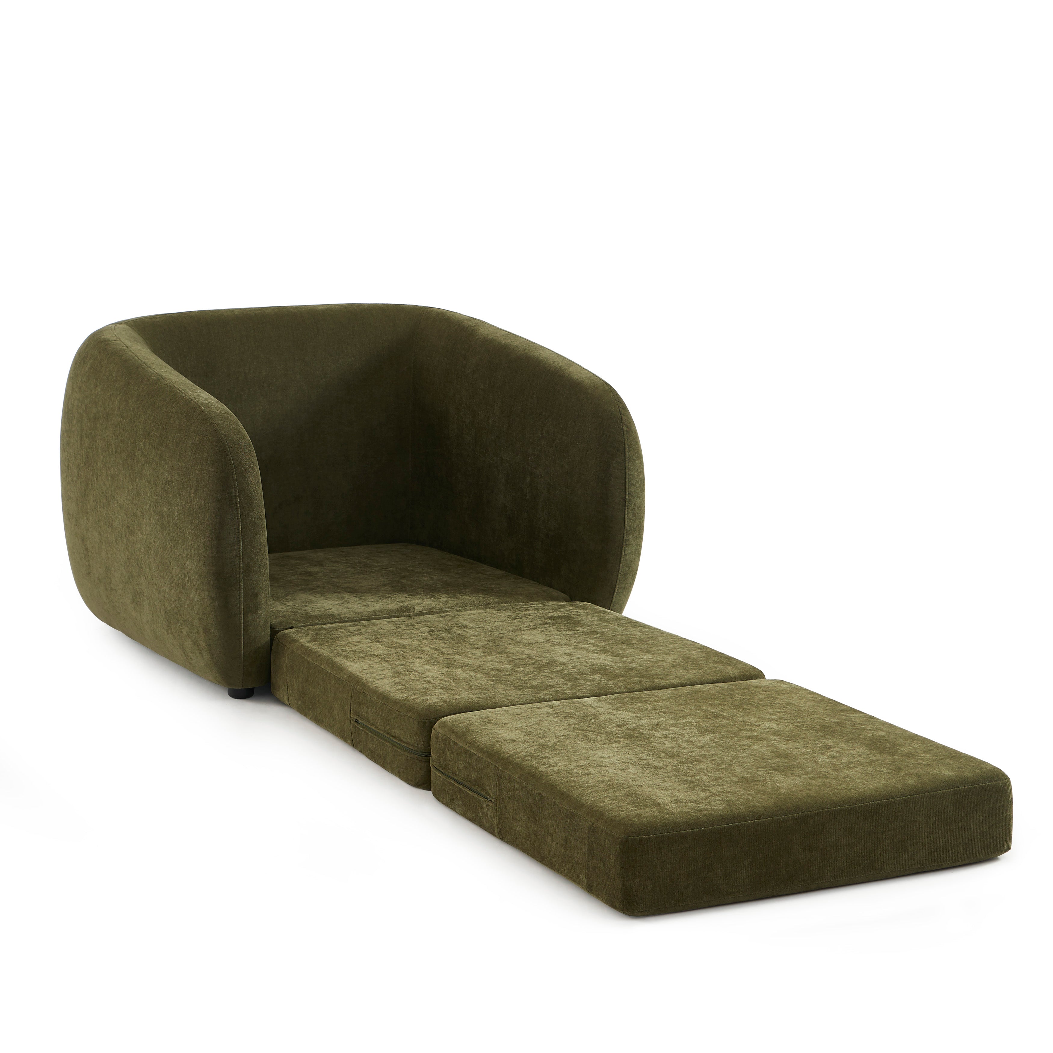 PAZ Fabric Accent Armchair – Green