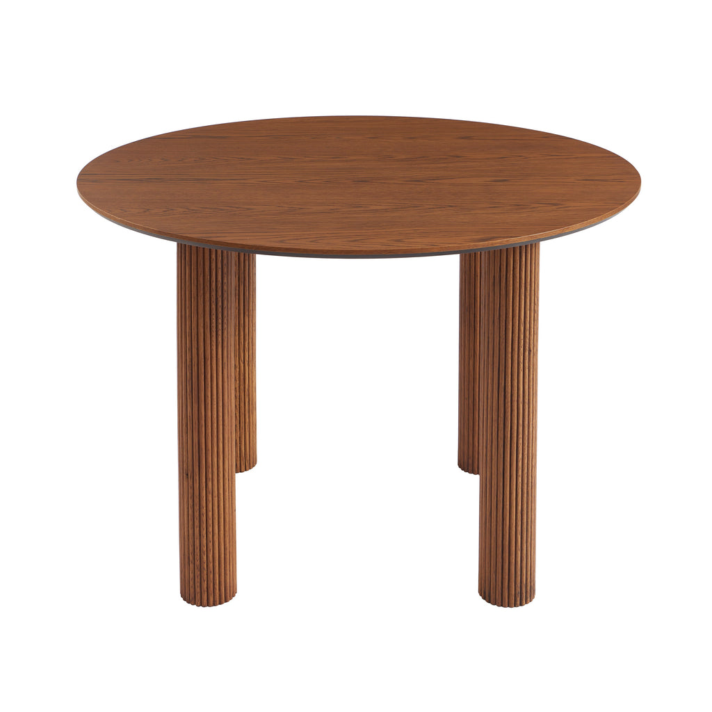 PENELOPE Scandinavian-Style Solid Wood Dining Table – Walnut