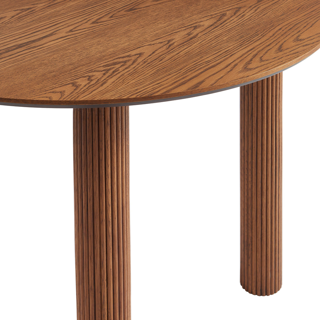 PENELOPE Scandinavian-Style Solid Wood Dining Table – Walnut
