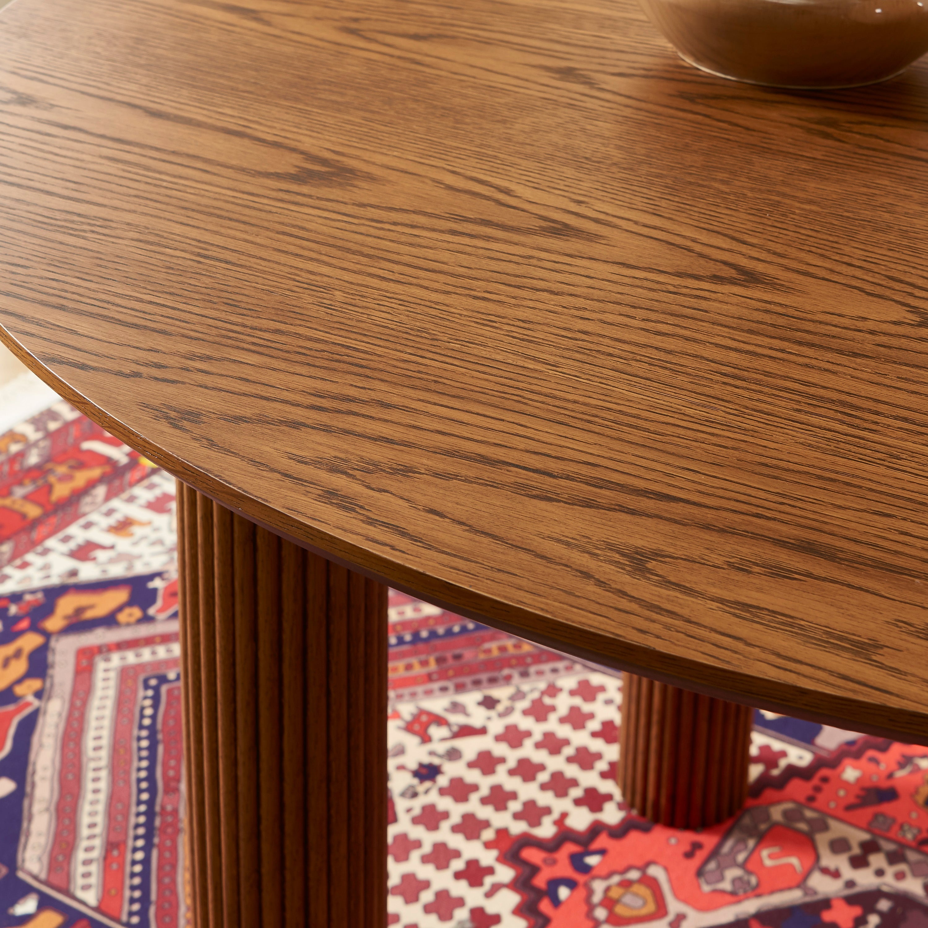 PENELOPE Scandinavian-Style Solid Wood Dining Table – Walnut