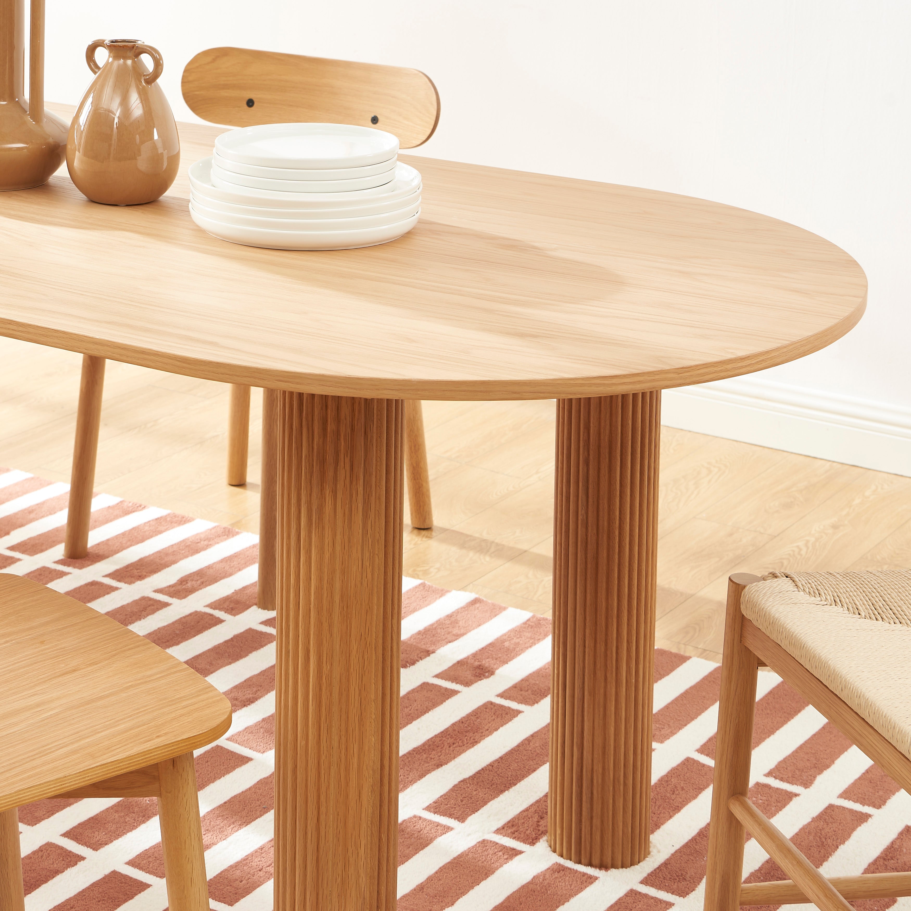 PENELOPE Scandinavian-Style Solid Wood Dining Table