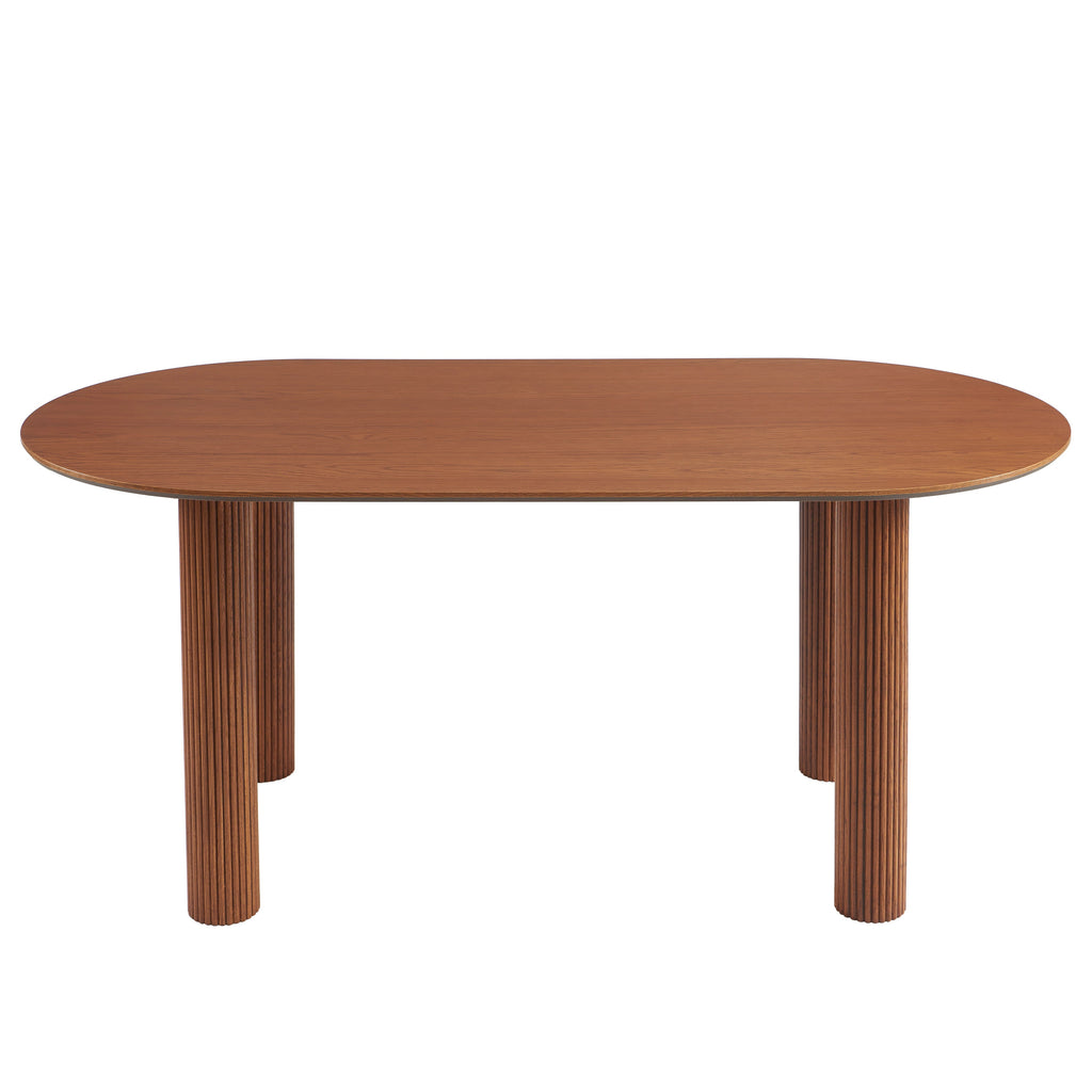 PENELOPE Scandinavian-Style Solid Wood Dining Table – Walnut