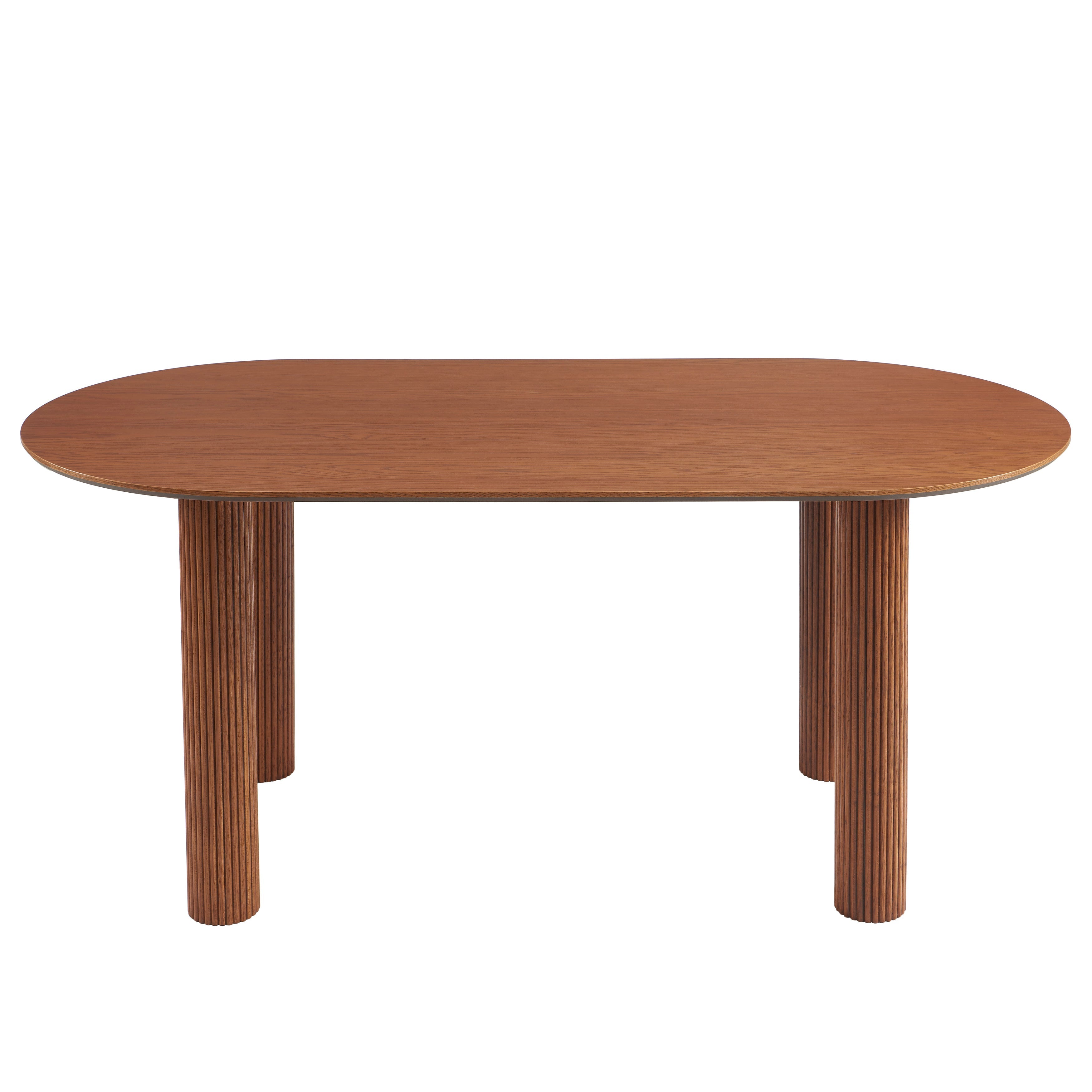 PENELOPE Scandinavian-Style Solid Wood Dining Table – Walnut