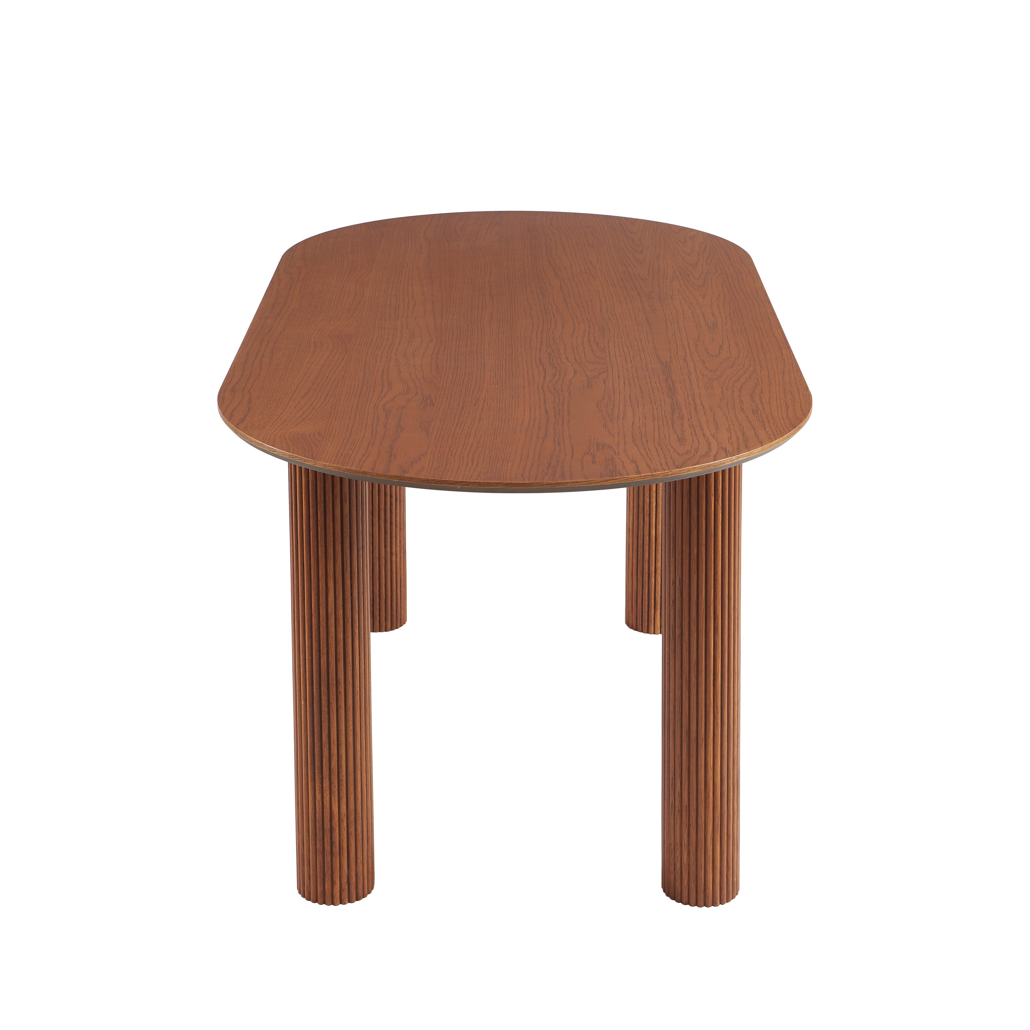 PENELOPE Scandinavian-Style Solid Wood Dining Table – Walnut