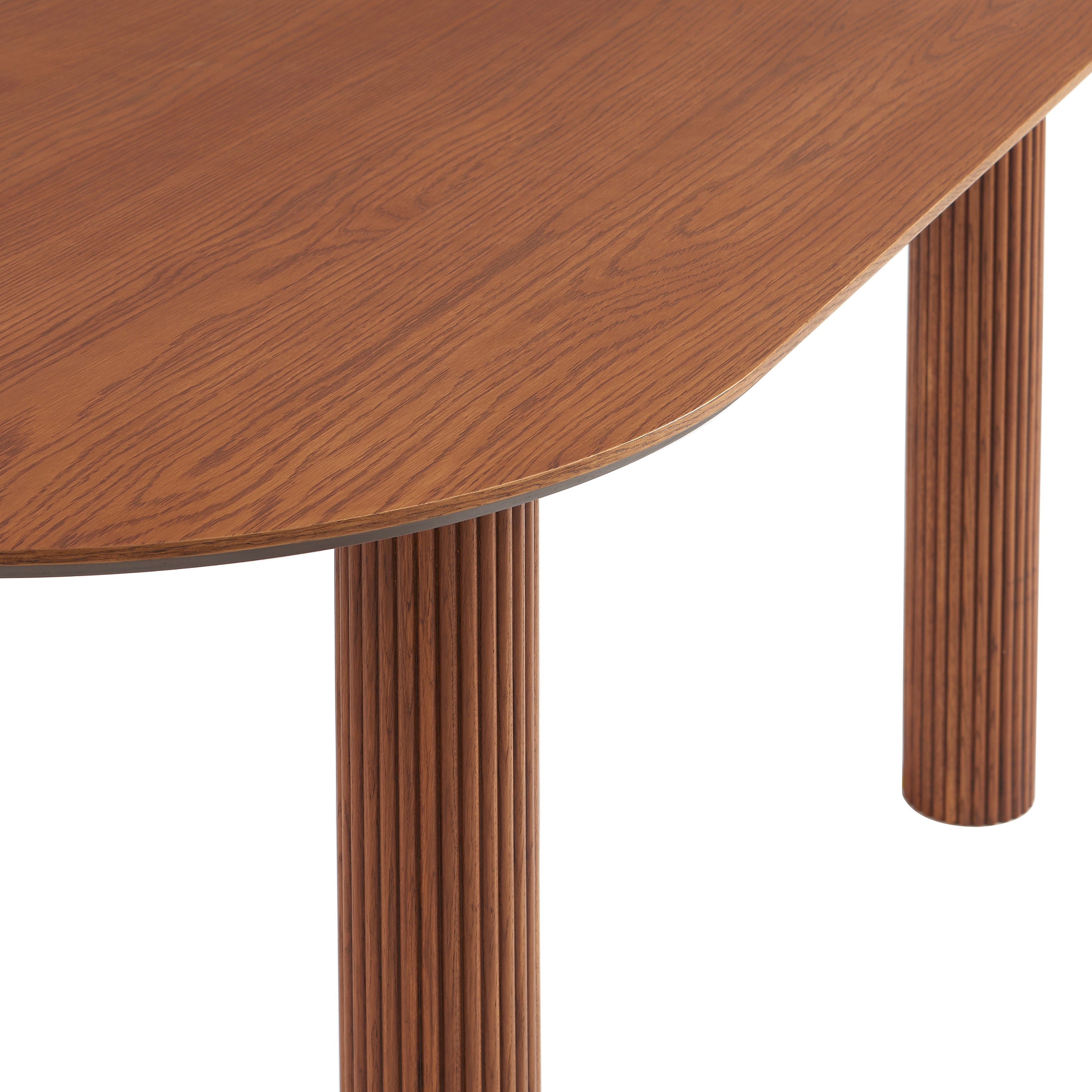 PENELOPE Scandinavian-Style Solid Wood Dining Table – Walnut