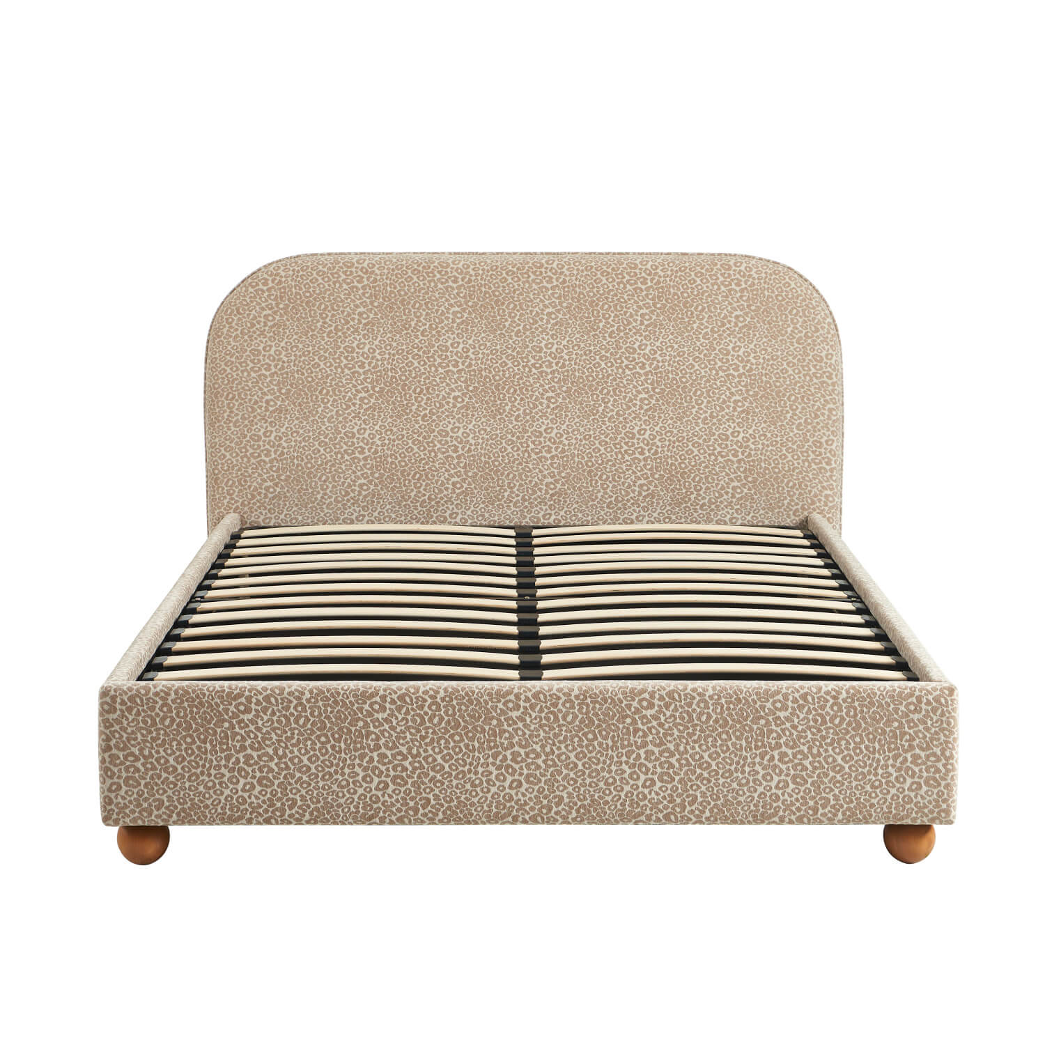 PILKA 63" x 79" Storage Bed Frame (King Size) Jacquard Fabric