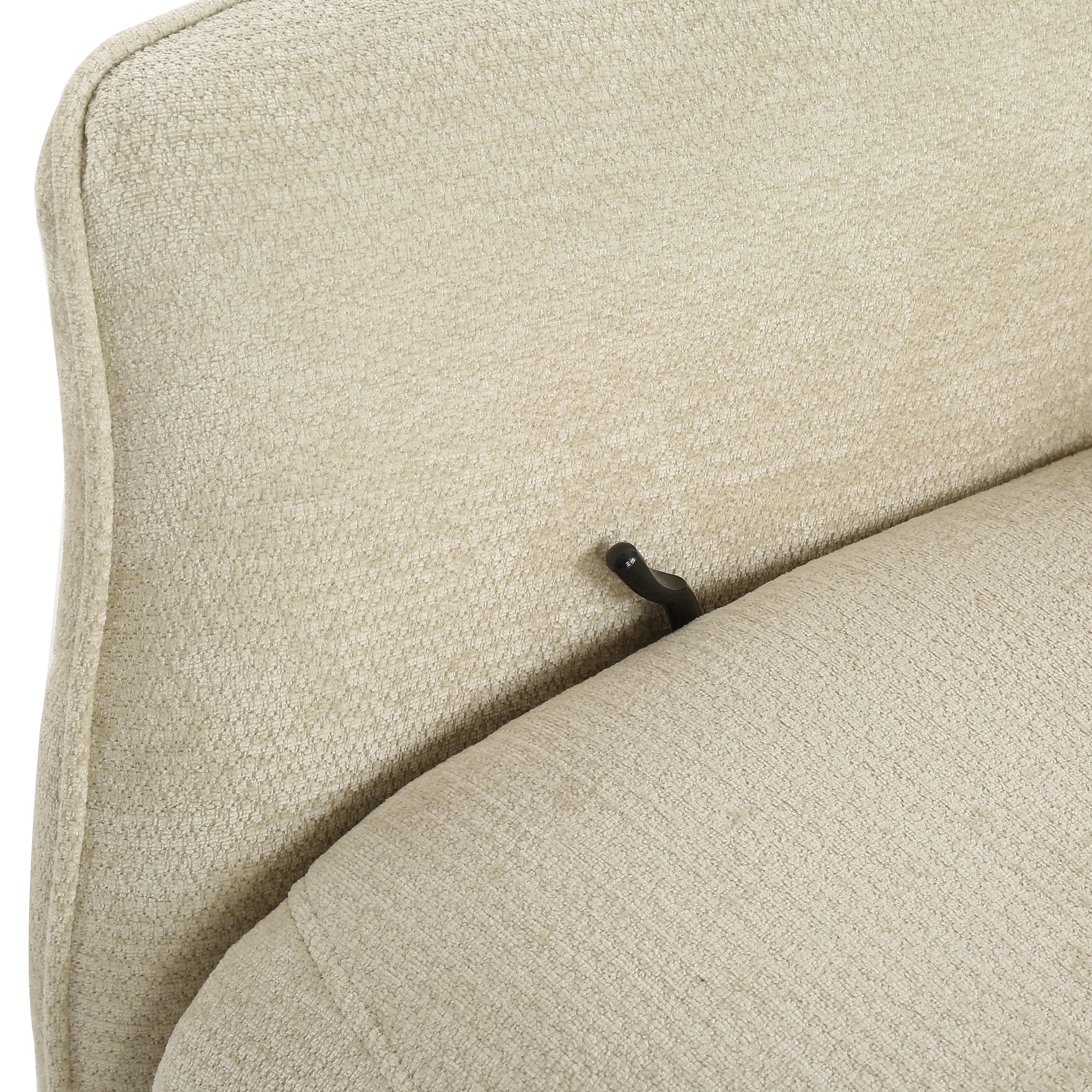 RIGEL Manual Recliner Swivel Armchair – Beige