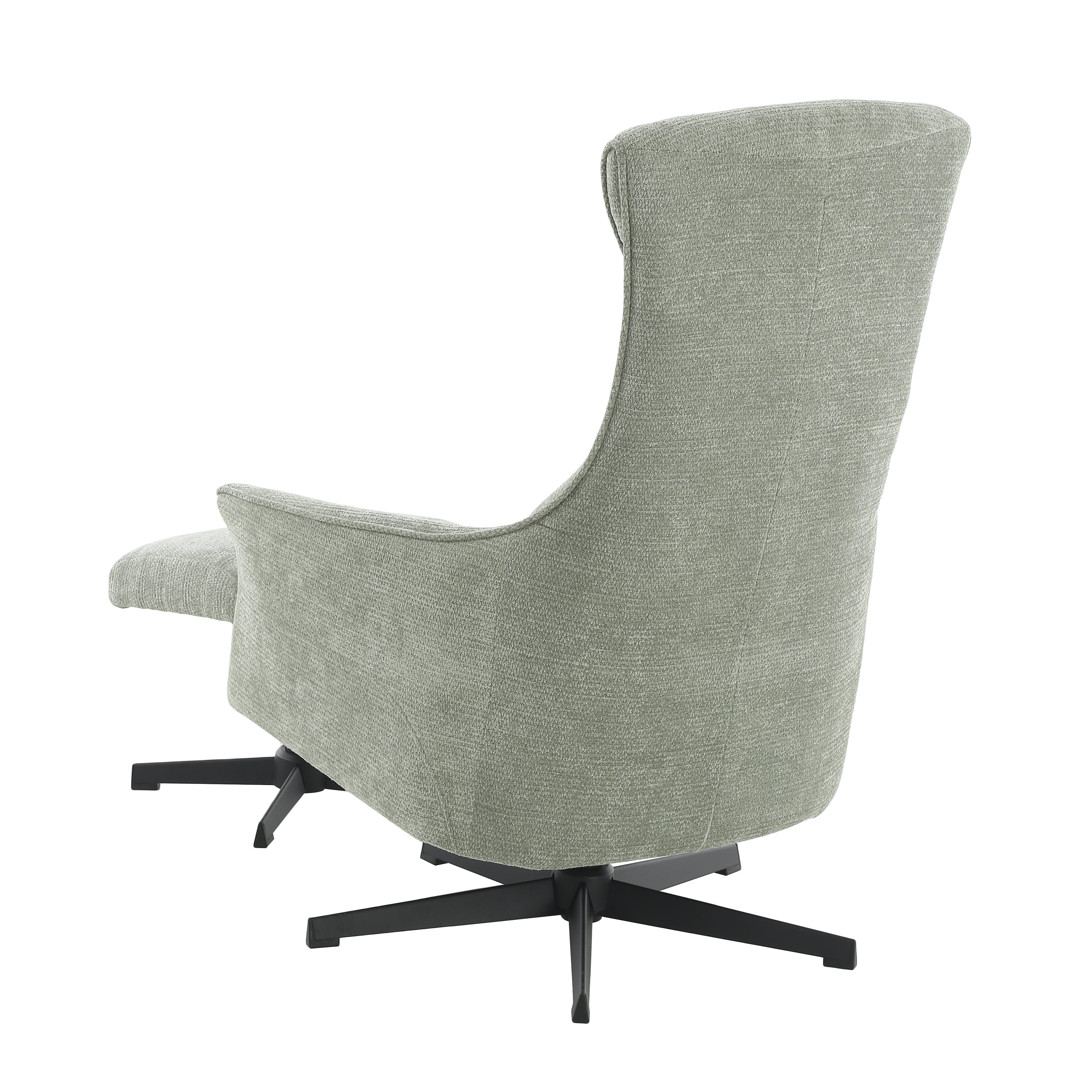 RIGEL Manual Recliner Swivel Armchair – Green