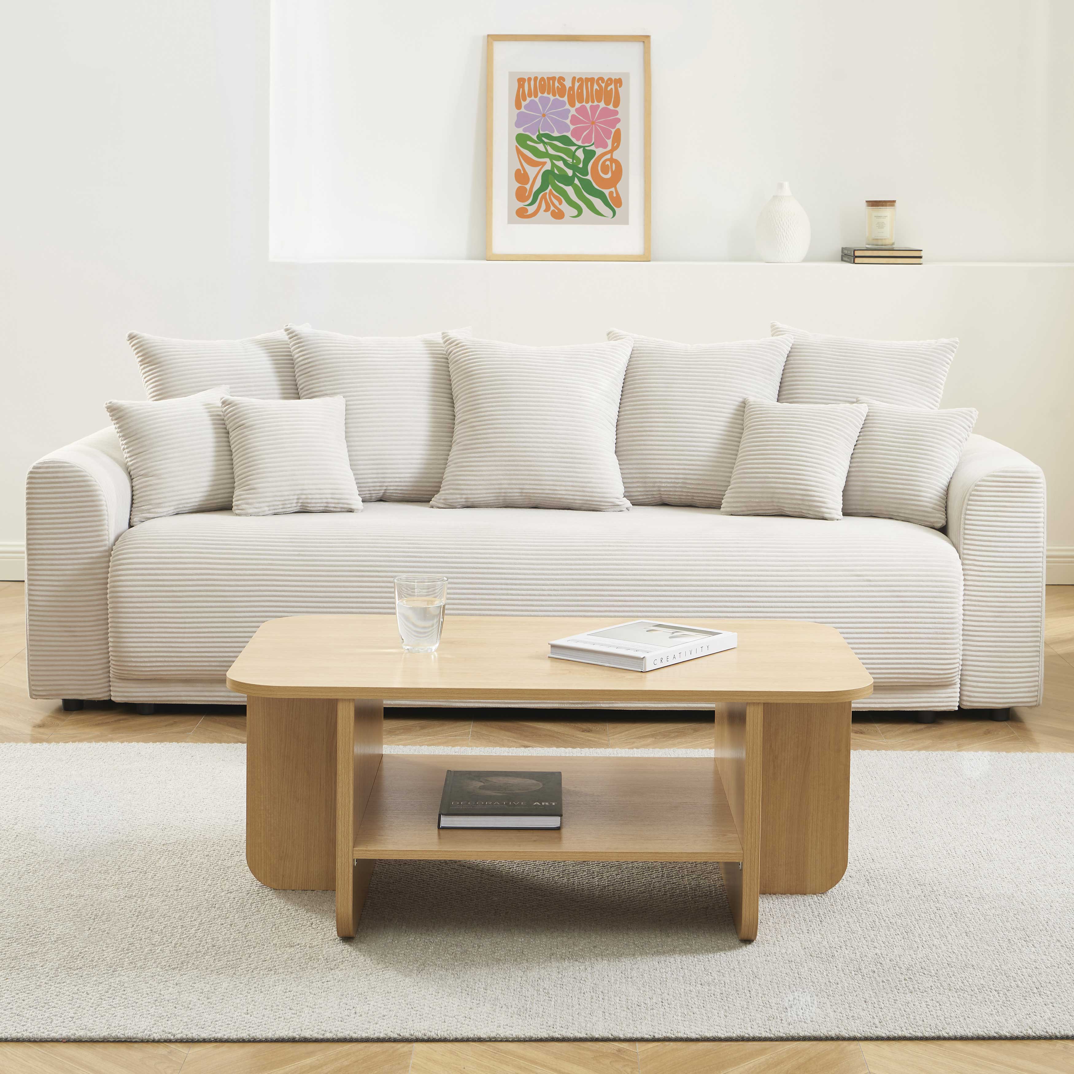 ROKIA Solid Wood Coffee Table – Light wood