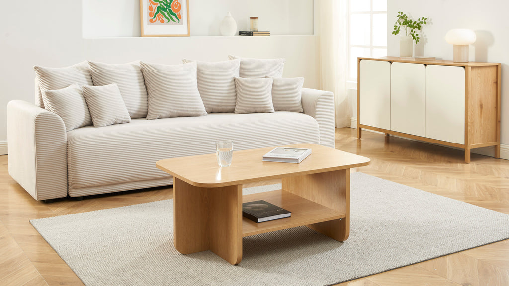 ROKIA Solid Wood Coffee Table – Light wood