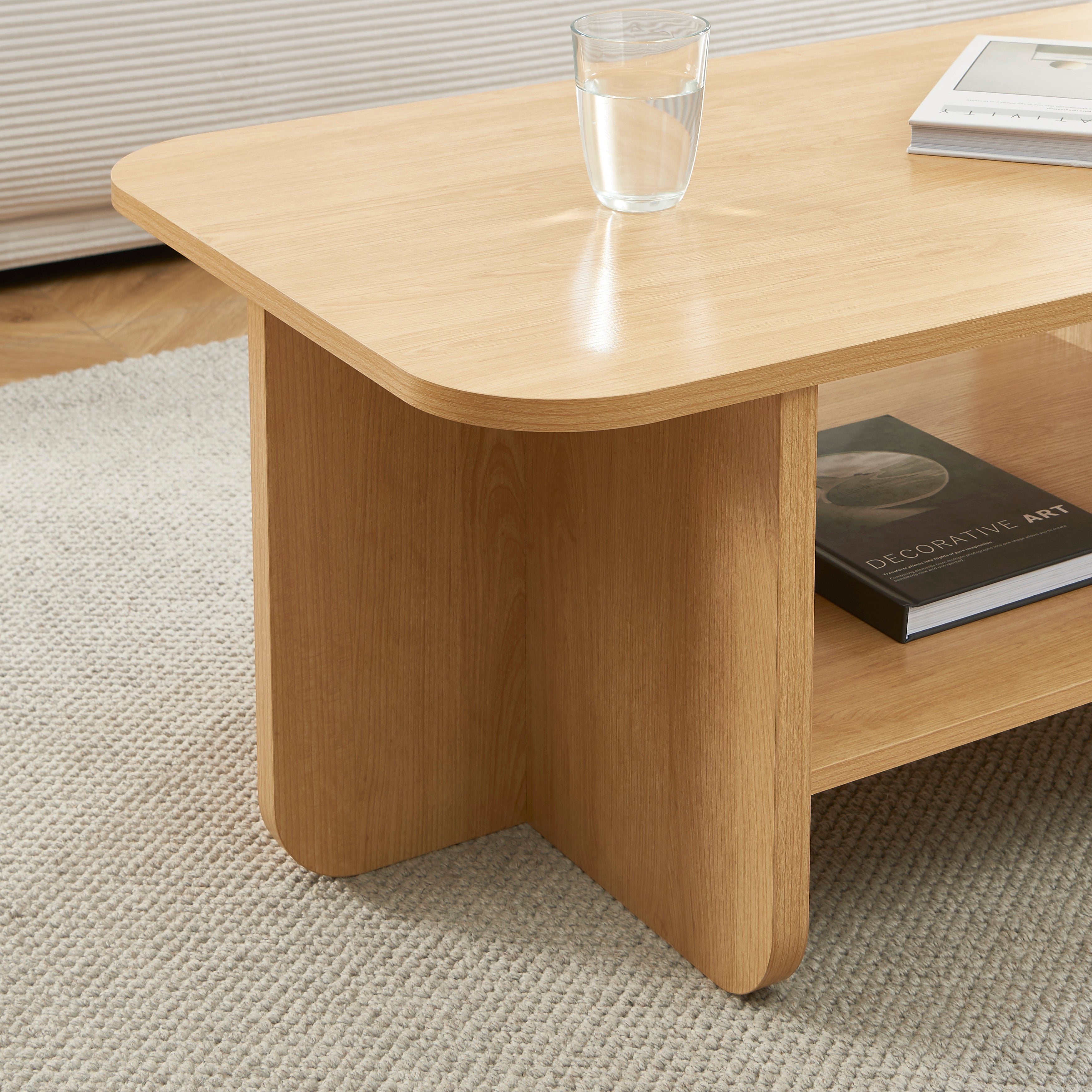 ROKIA Solid Wood Coffee Table – Light wood