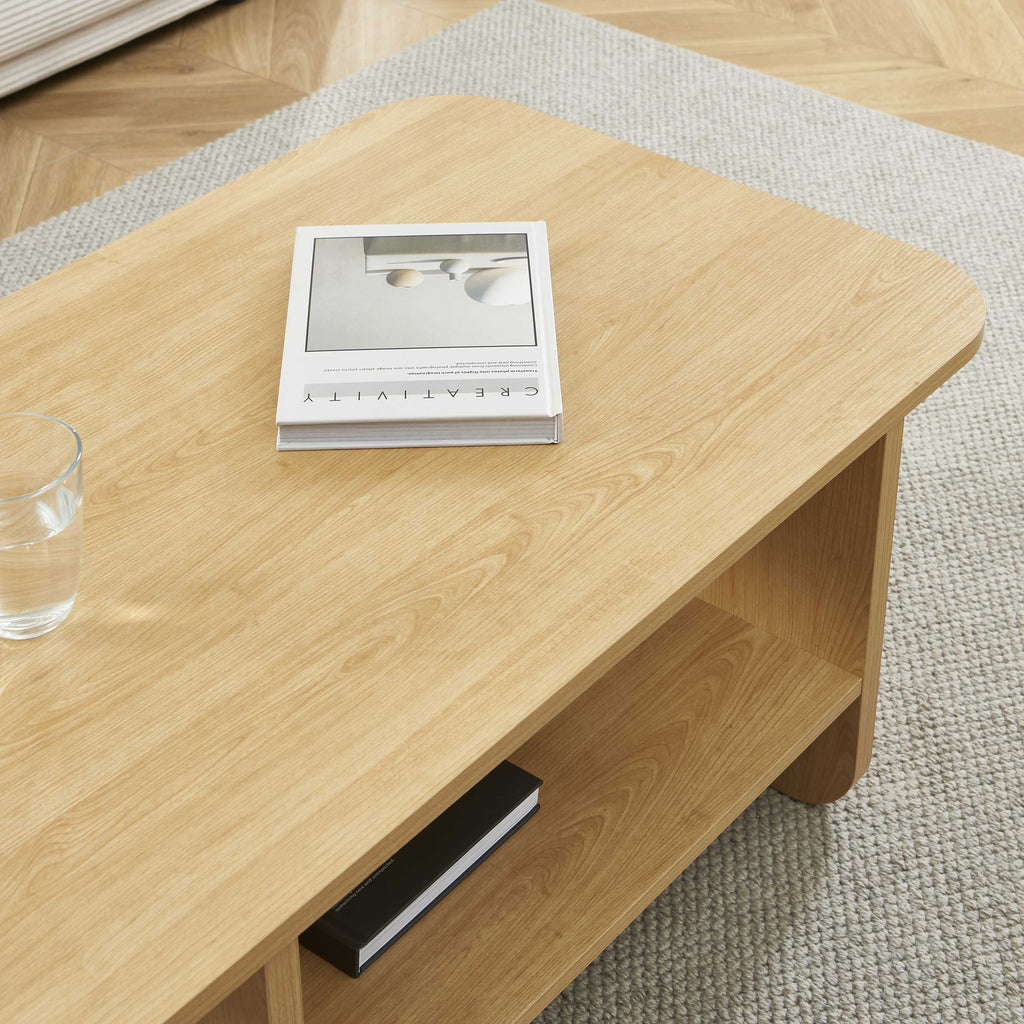 ROKIA Solid Wood Coffee Table – Light wood