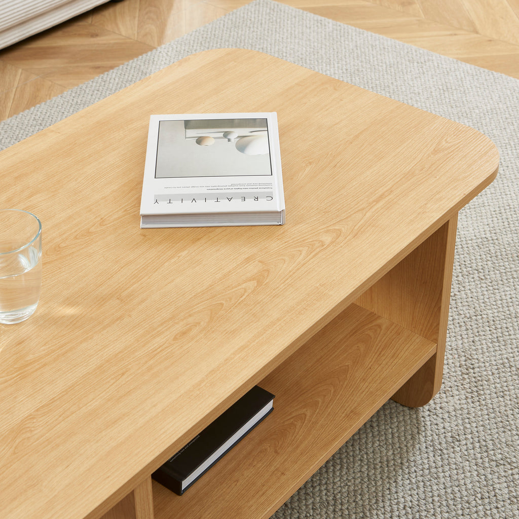ROKIA Solid Wood Coffee Table – Light wood
