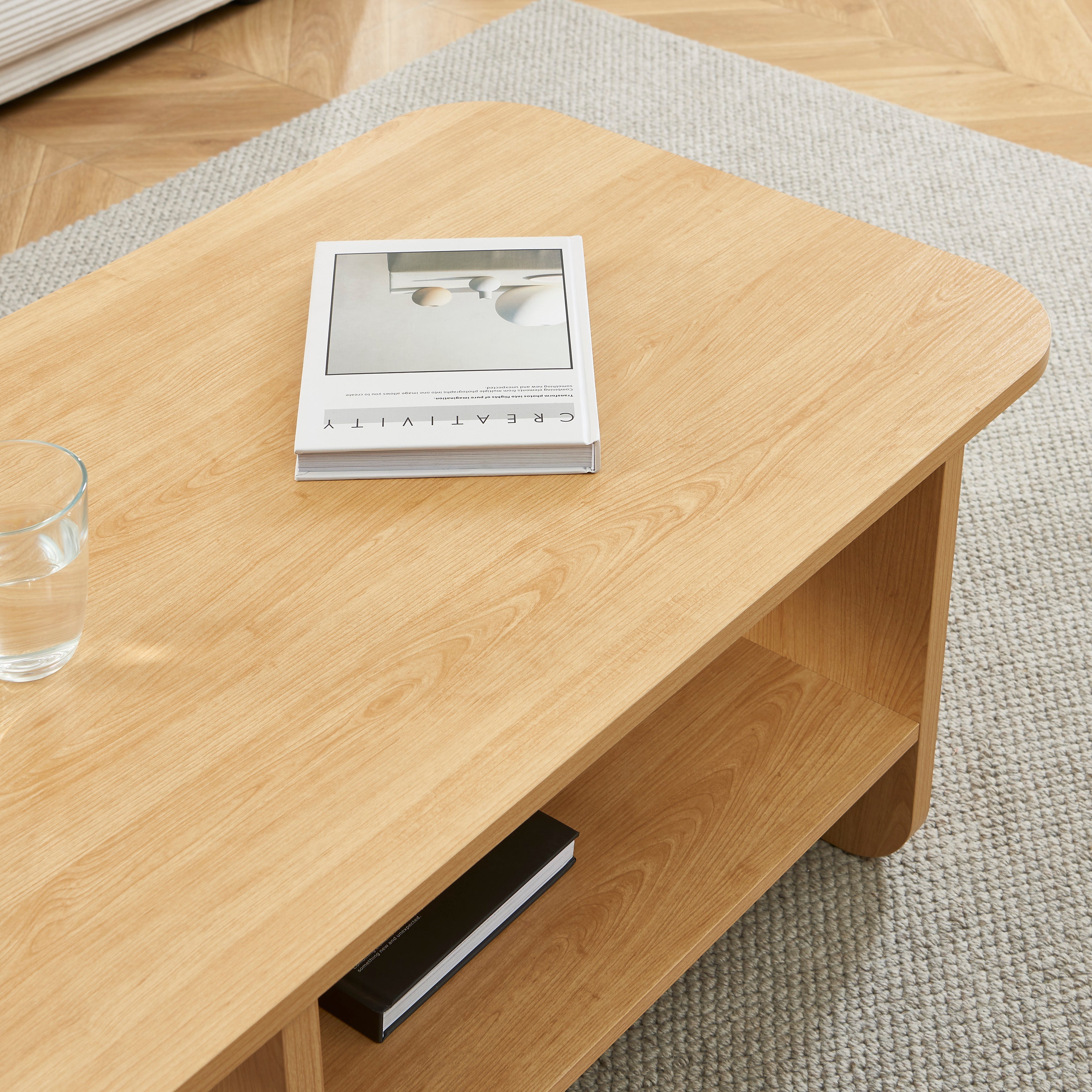 ROKIA Solid Wood Coffee Table – Light wood