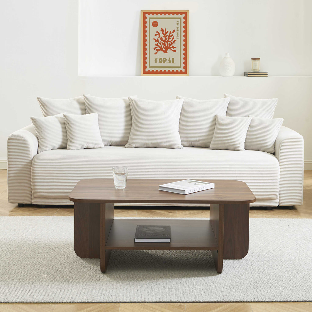 ROKIA Solid Wood Coffee Table – Walnut
