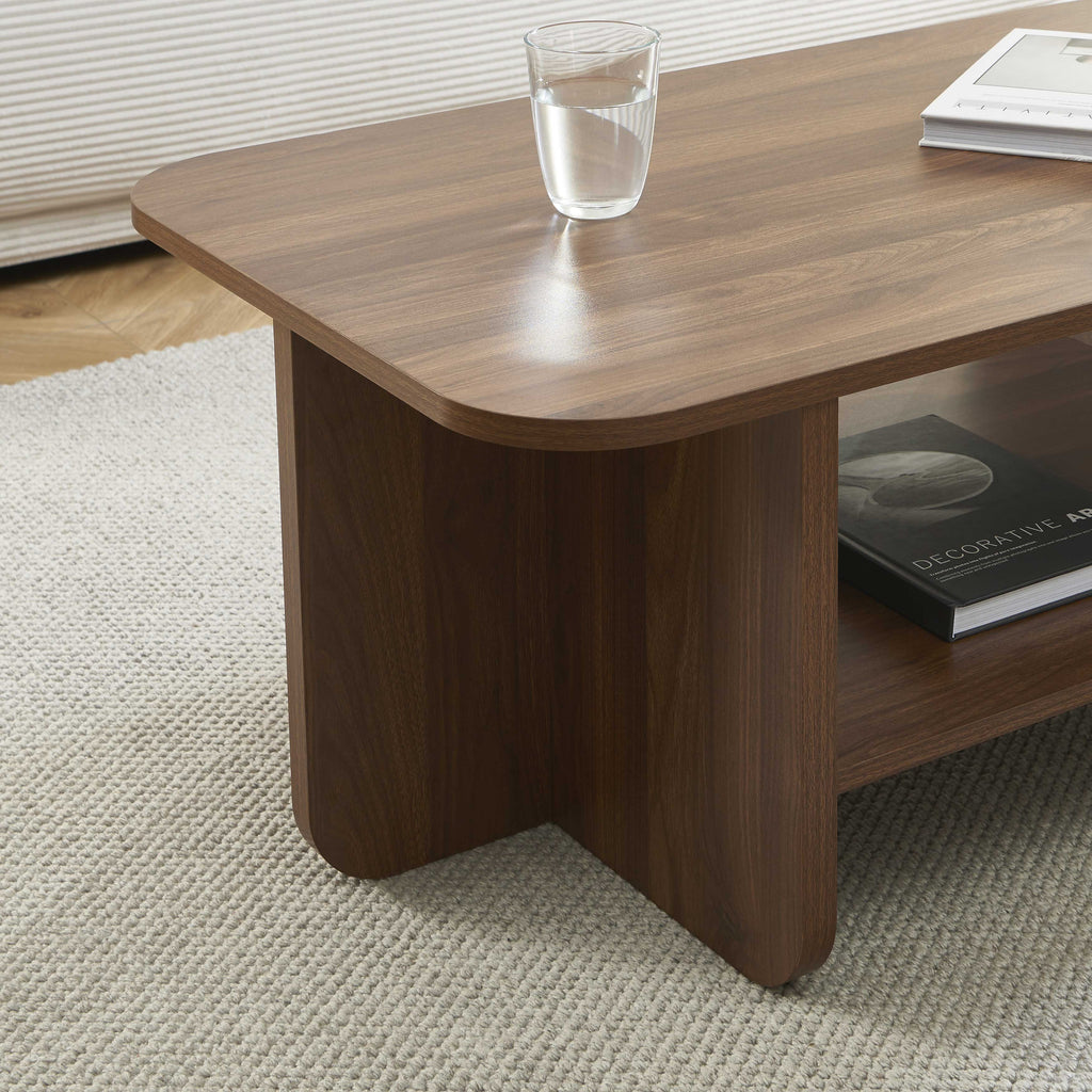 ROKIA Solid Wood Coffee Table – Walnut