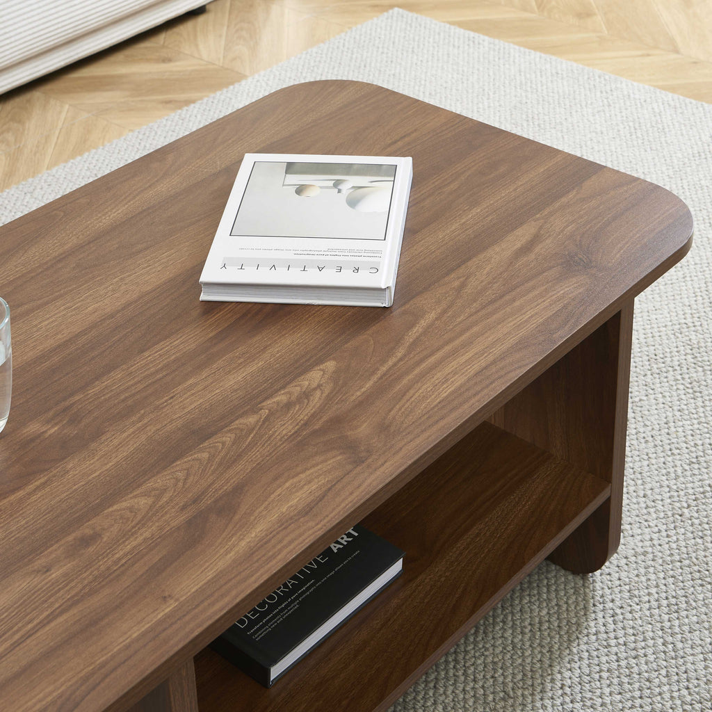 ROKIA Solid Wood Coffee Table – Walnut