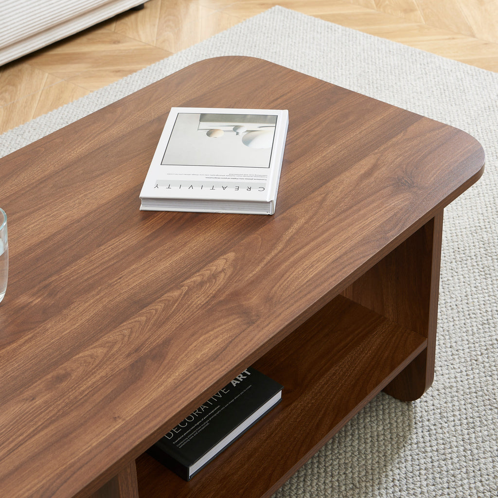 ROKIA Solid Wood Coffee Table – Walnut