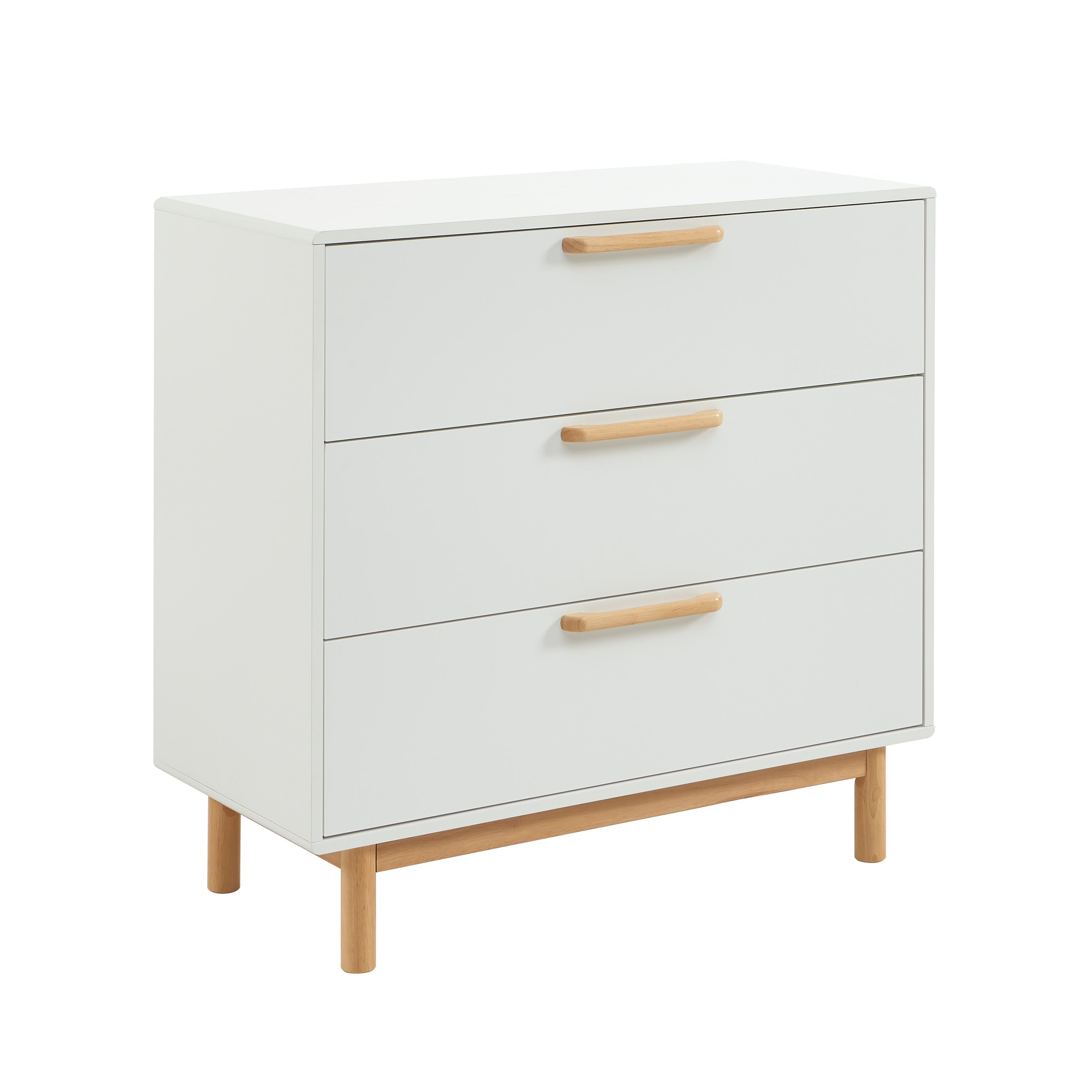 Kids Chest Of Drawers Rome White 3 Drawers 90cm – White