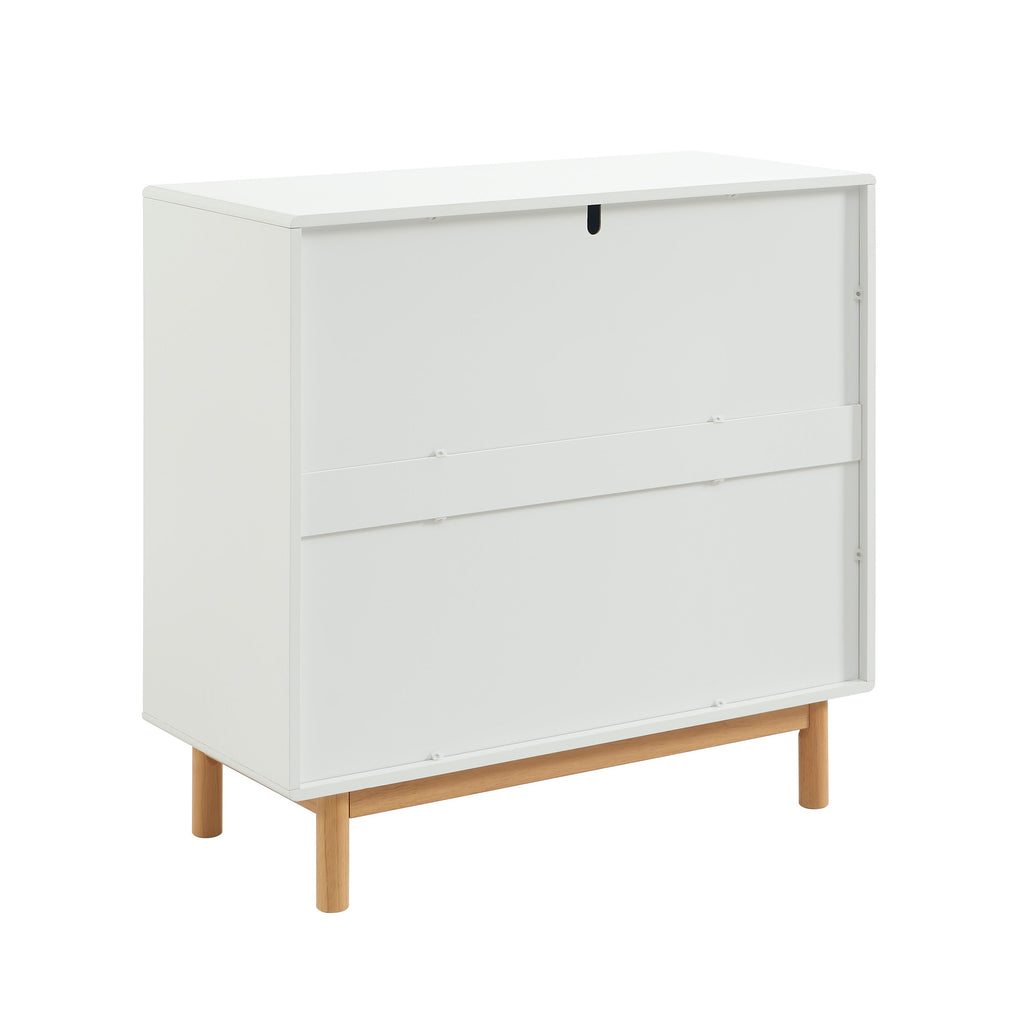 Kids Chest Of Drawers Rome White 3 Drawers 90cm – White