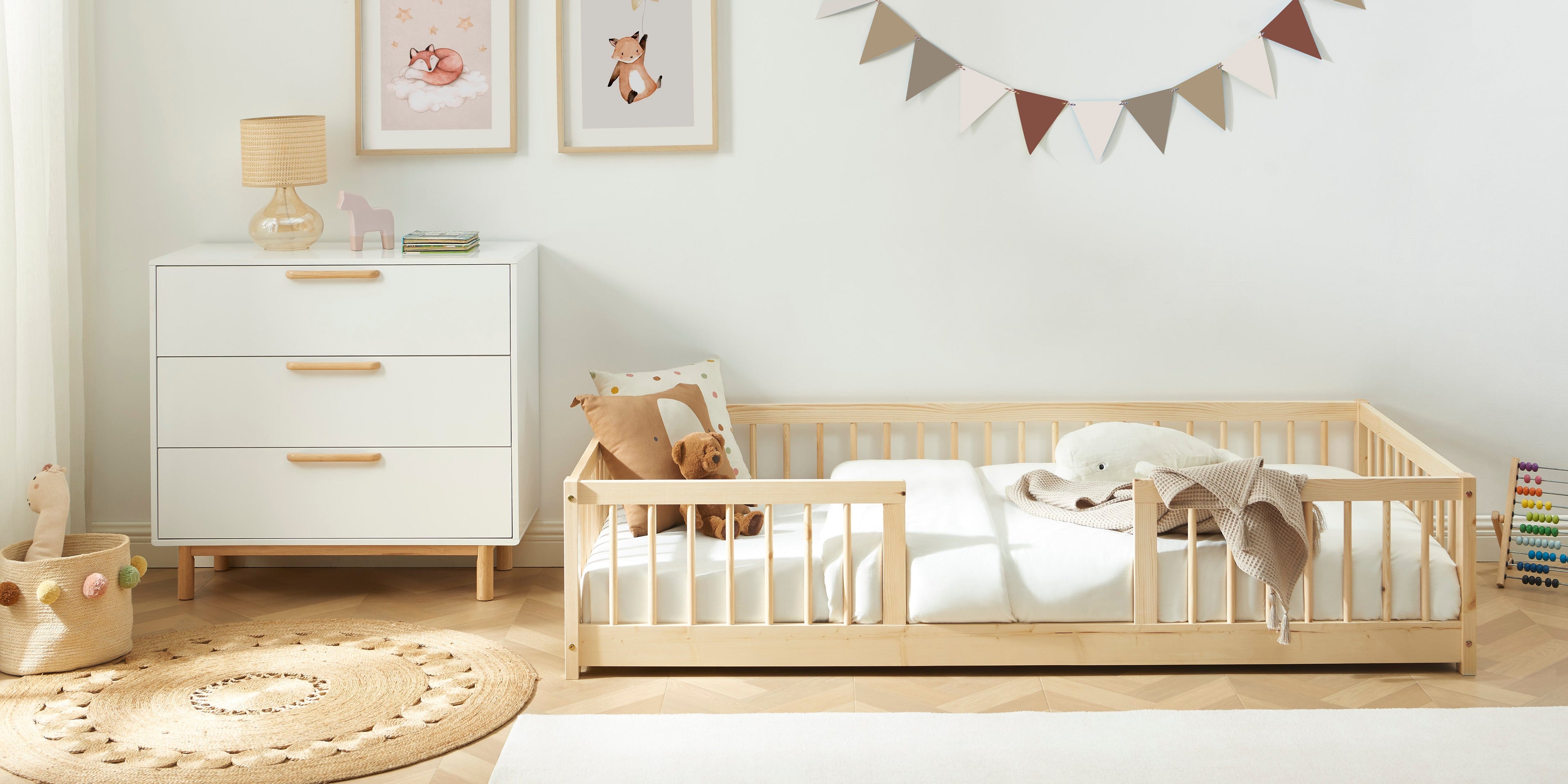 Kids Chest Of Drawers Rome White 3 Drawers 90cm – White