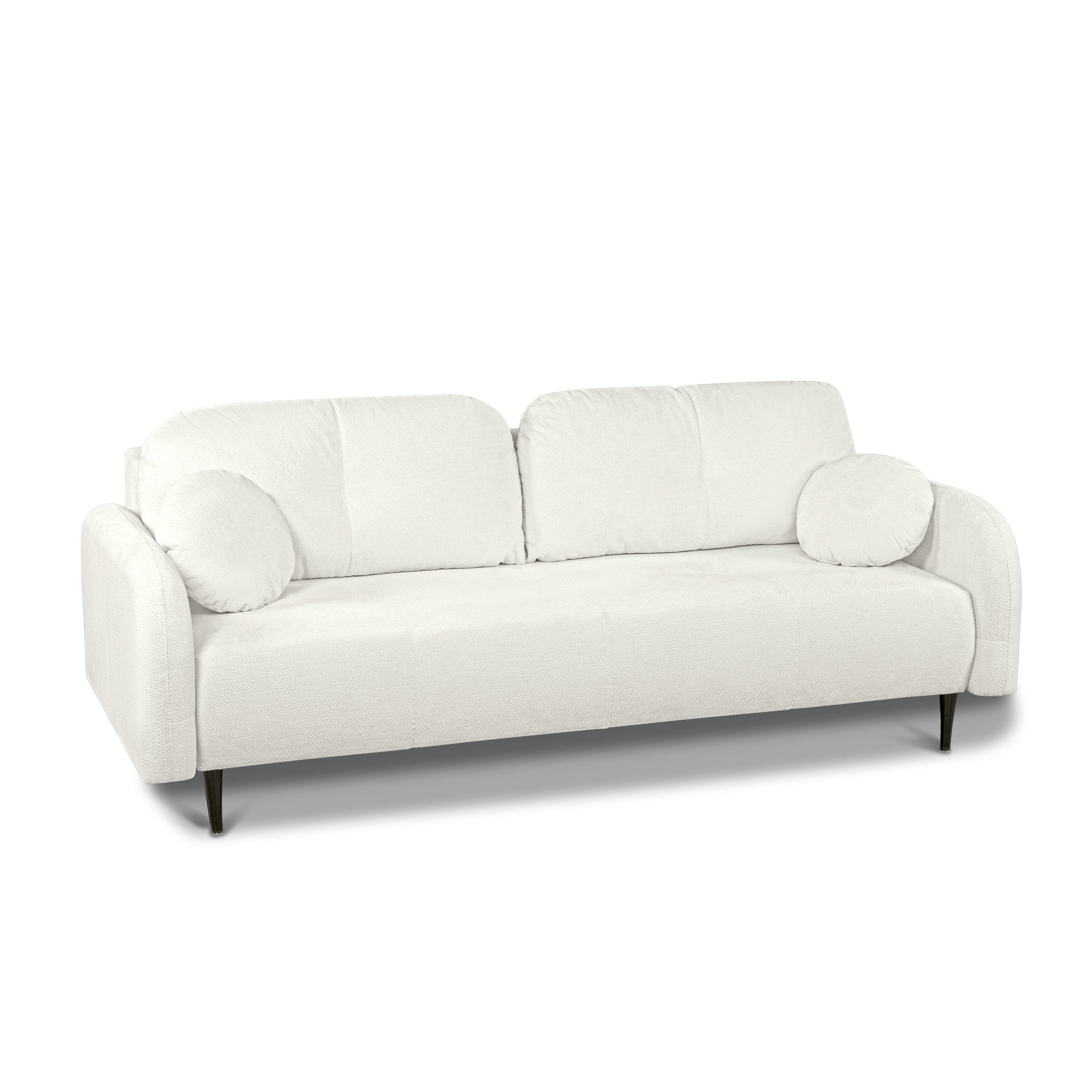 ROTONDO Fabric Straight Sofa – Beige