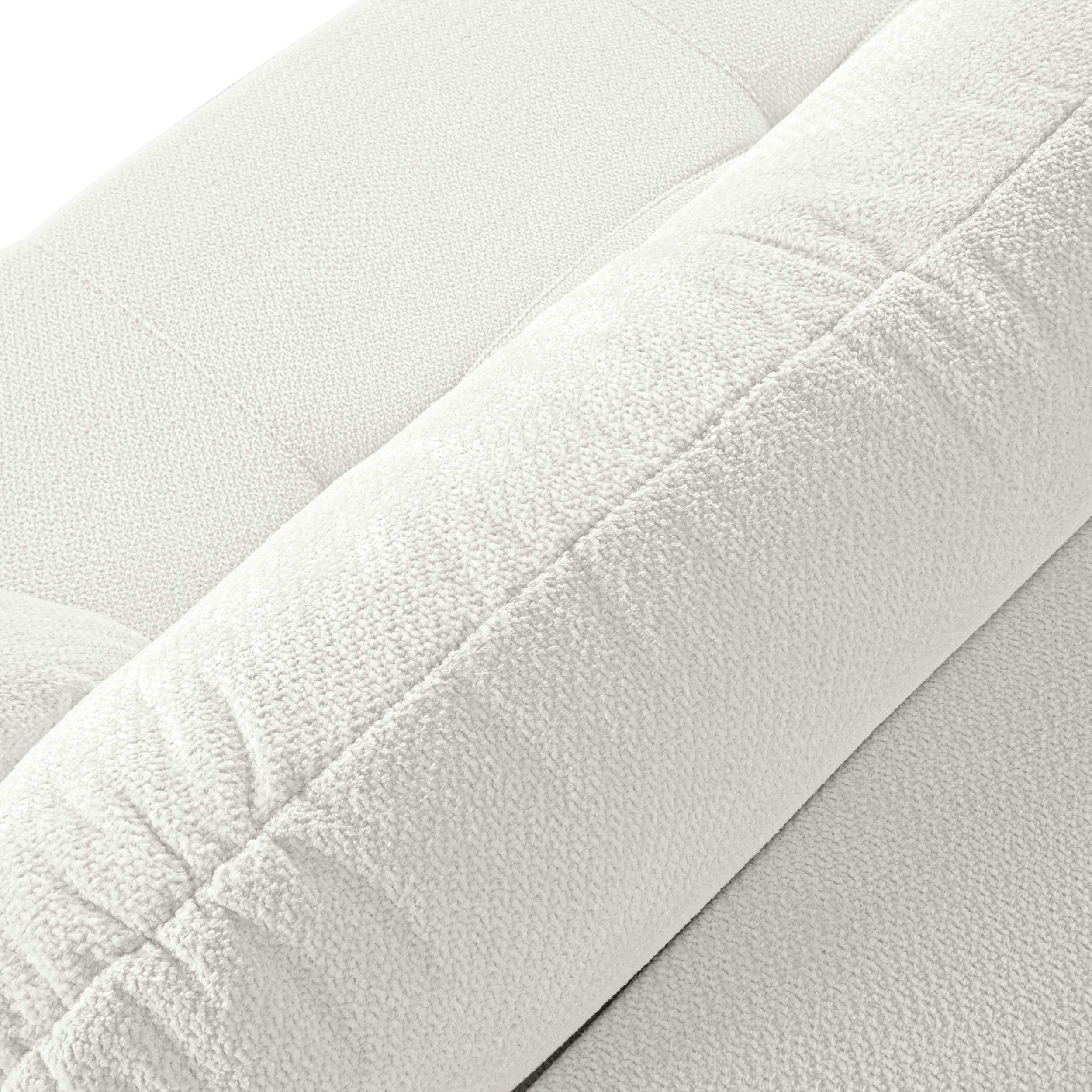 ROTONDO Fabric Straight Sofa – Beige