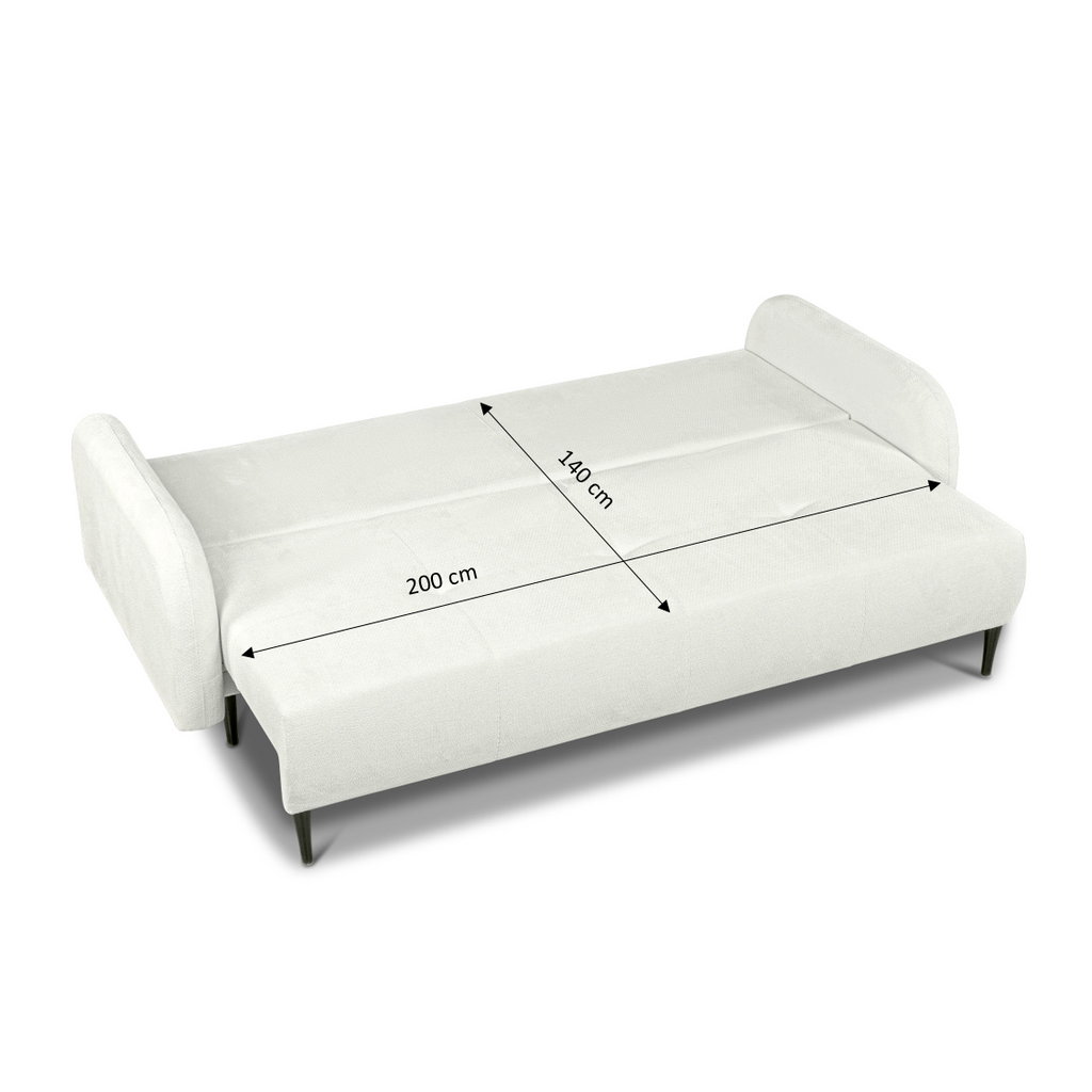 ROTONDO Fabric Straight Sofa – Beige
