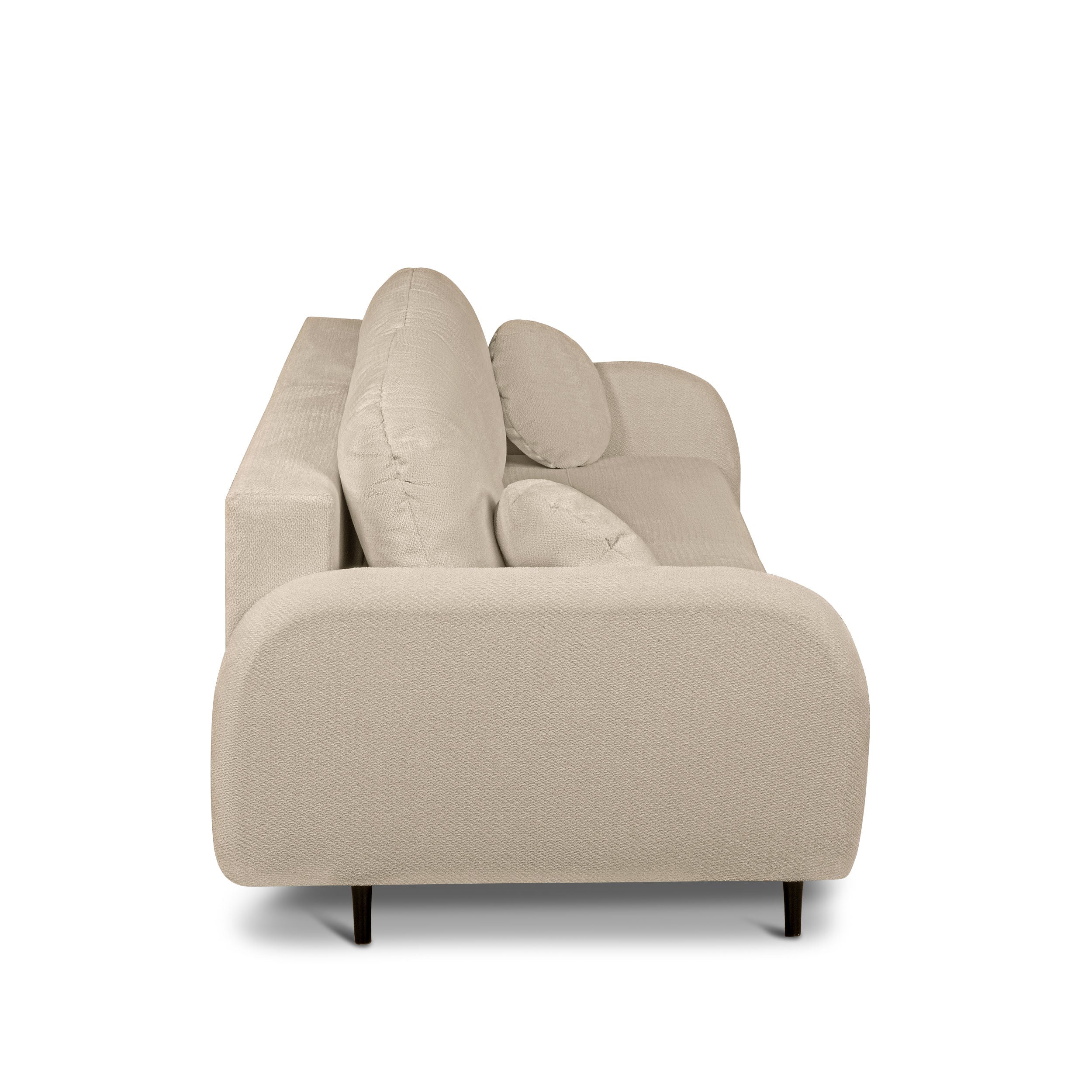 ROTONDO Fabric Straight Sofa – Greige