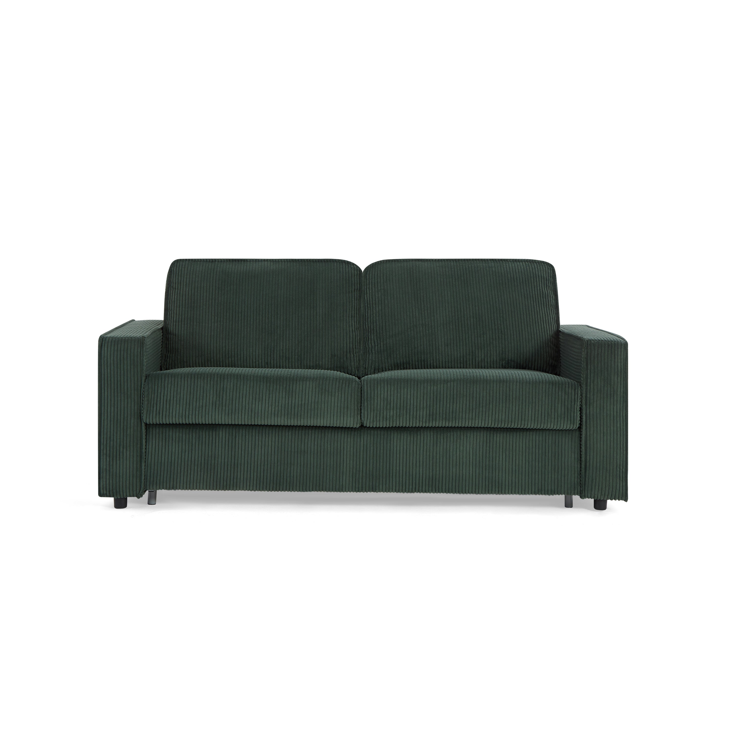 Sofa droit Convertible express ROYAL 3 places Corduroy Velvet Beige