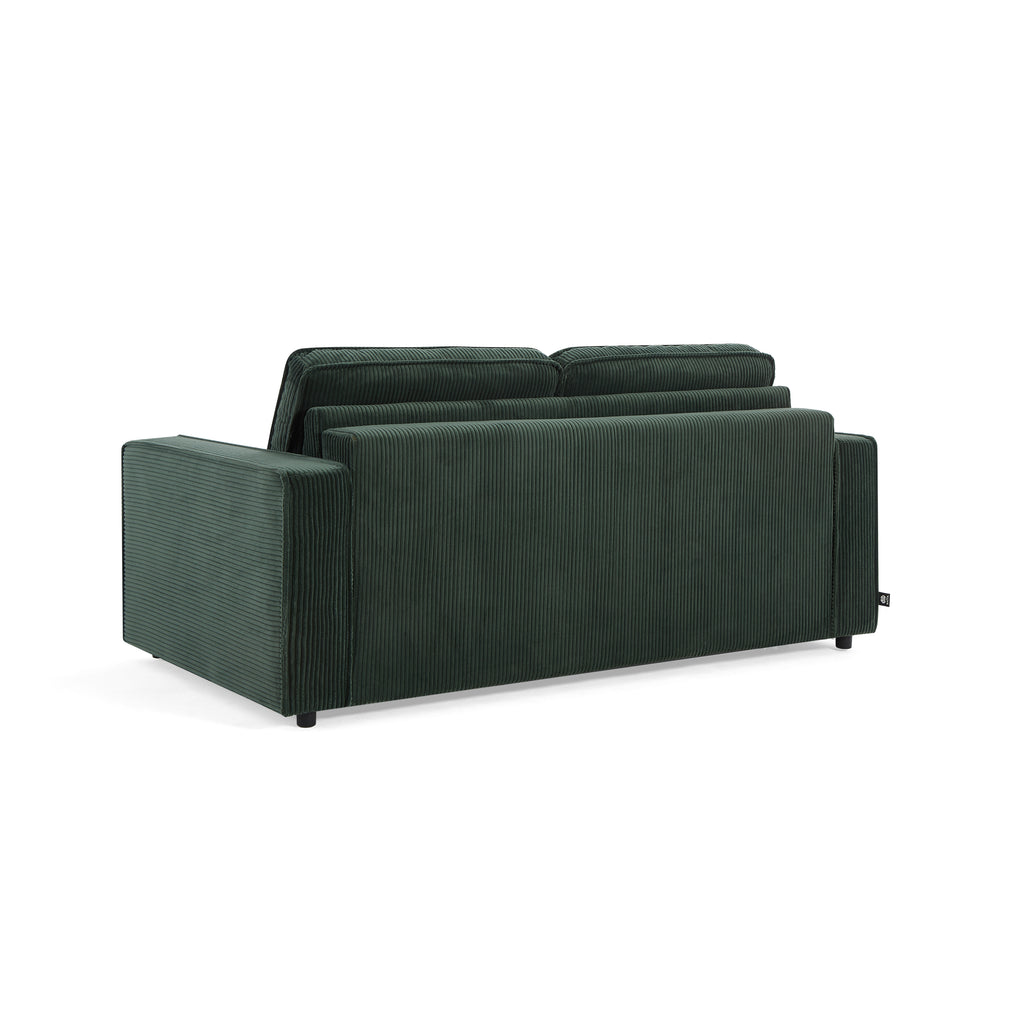 Sofa droit Convertible express ROYAL 3 places Corduroy Velvet Beige