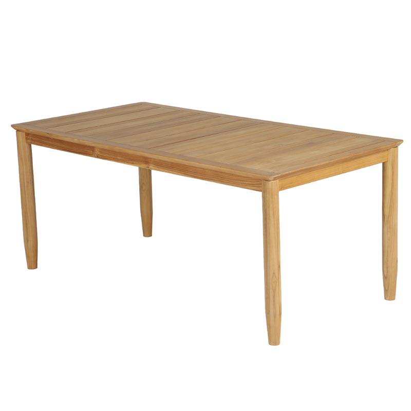 SAFARI 6-Seater Teak Garden Table and Bench Set - Natural wood