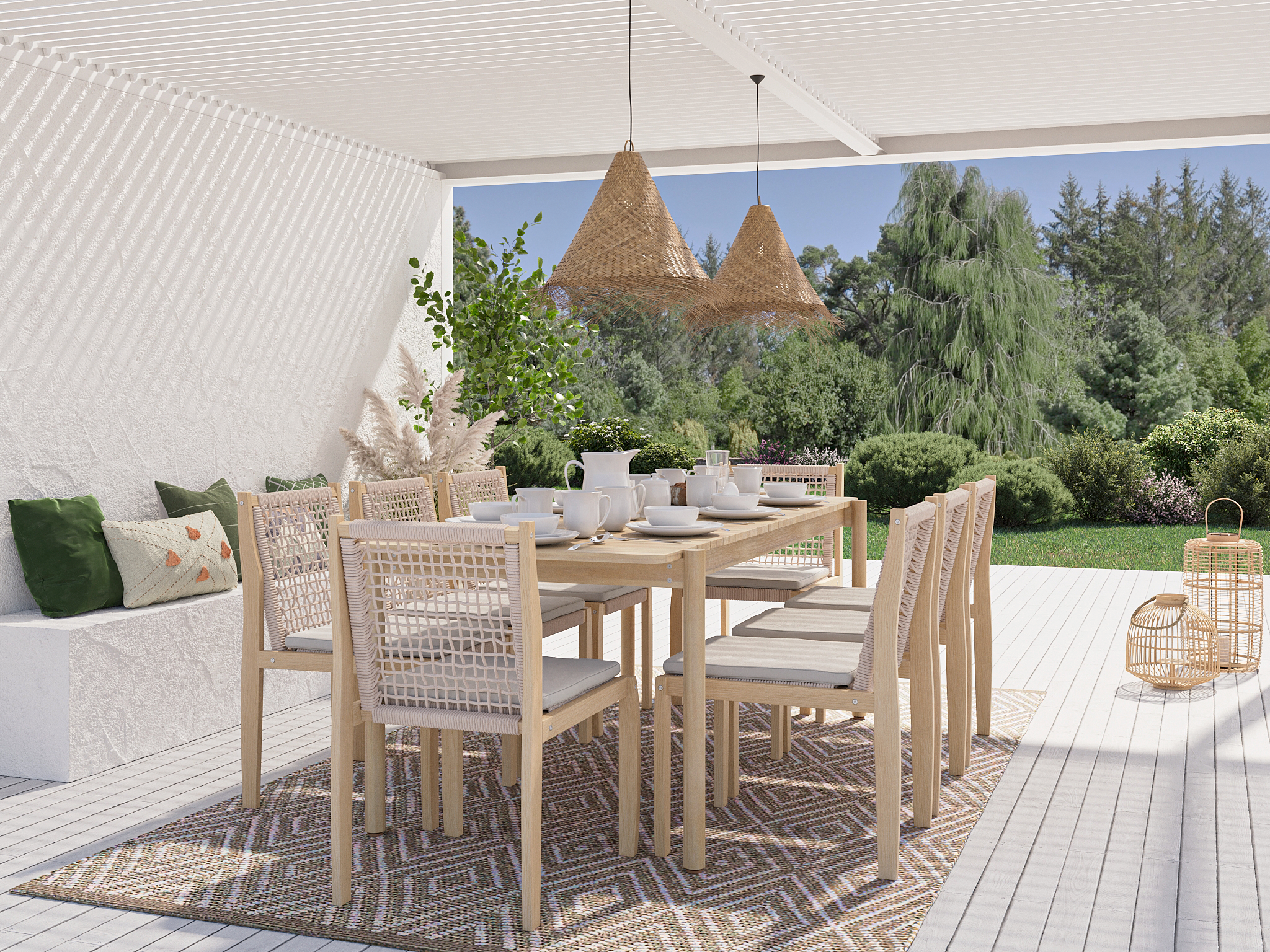 SAMOA Acacia Wood Outdoor Dining Table