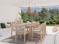 SAMOA Acacia Wood Outdoor Dining Table